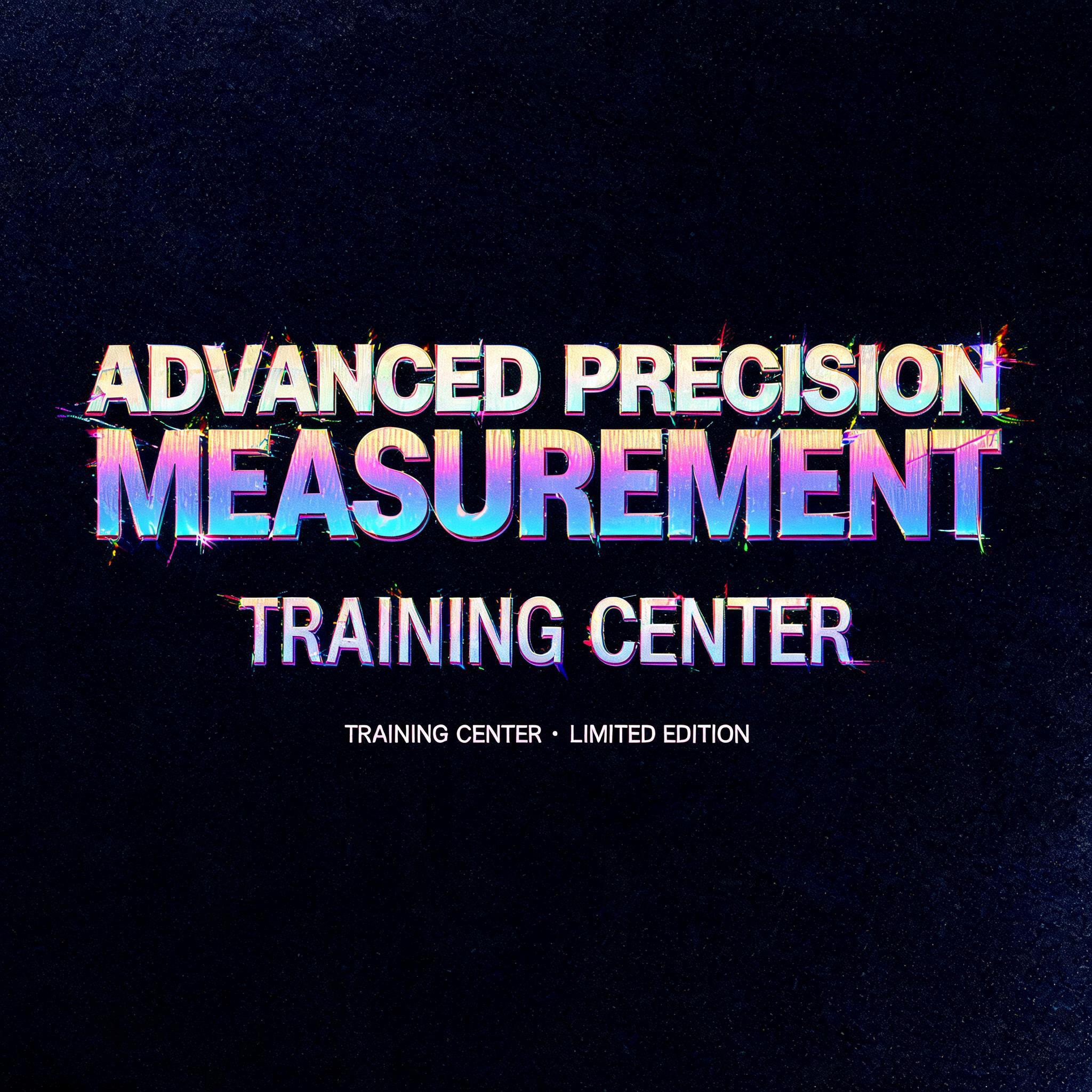 "I need hologram sticker for Advanced Precision Measurement Training Center" — Holographic | AI Text Effect Generator