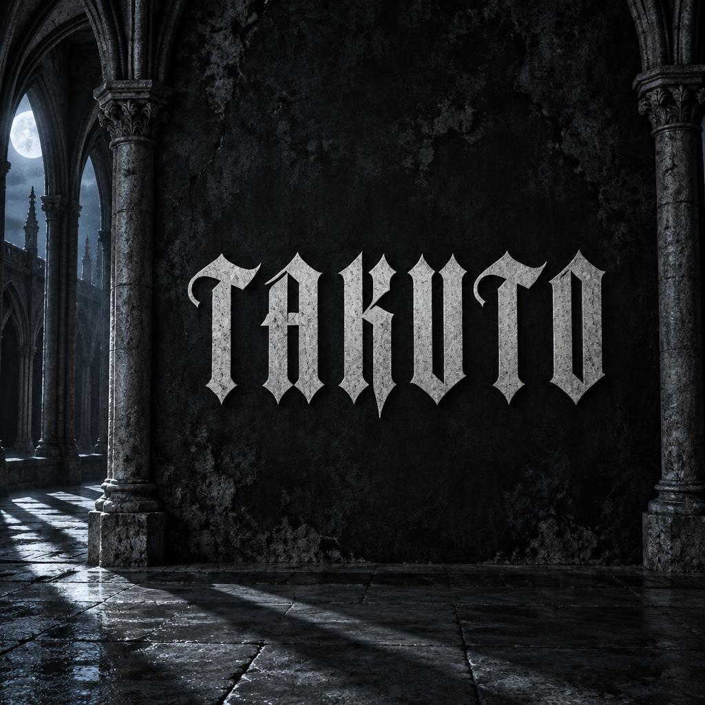 "TAKUTO" —  | AI Text Effect Generator