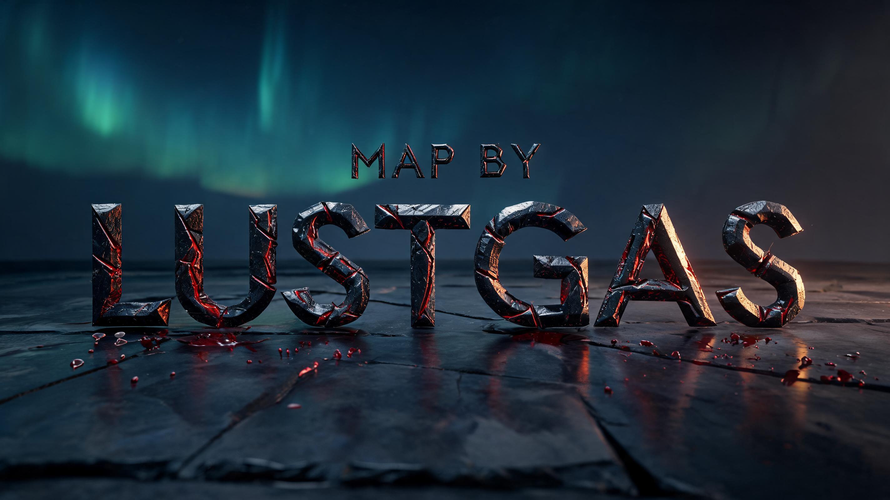 "Map By Lustgas" — Viking Runic | AI Text Effect Generator