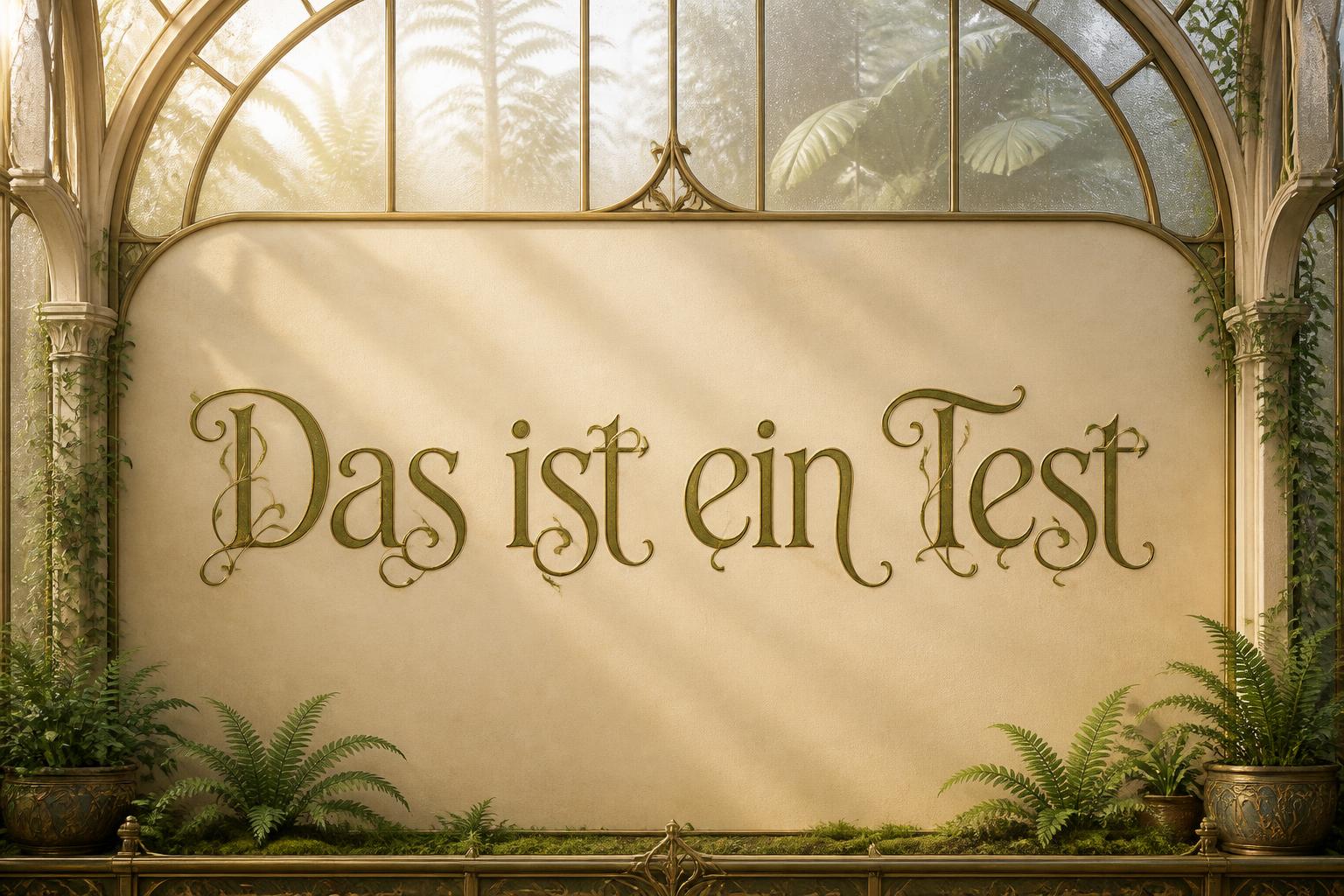 "Das ist ein Test" —  | AI Text Effect Generator