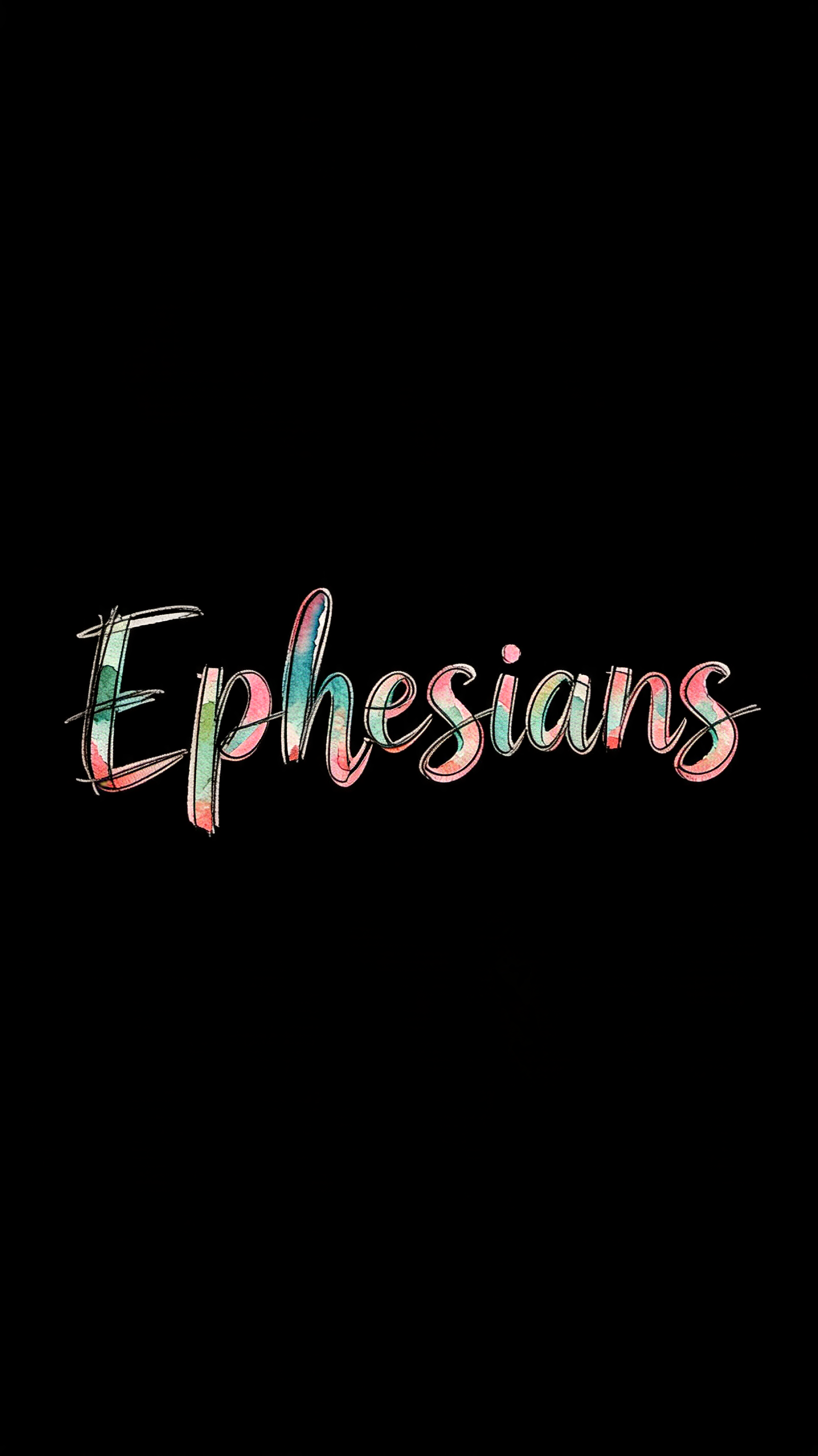 "Ephesians" — Watercolor | AI Text Effect Generator