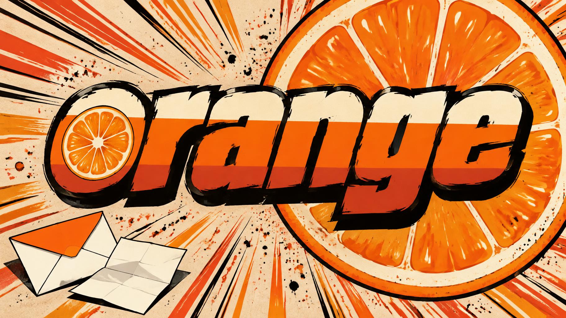 "orange" — Anime | AI Text Effect Generator