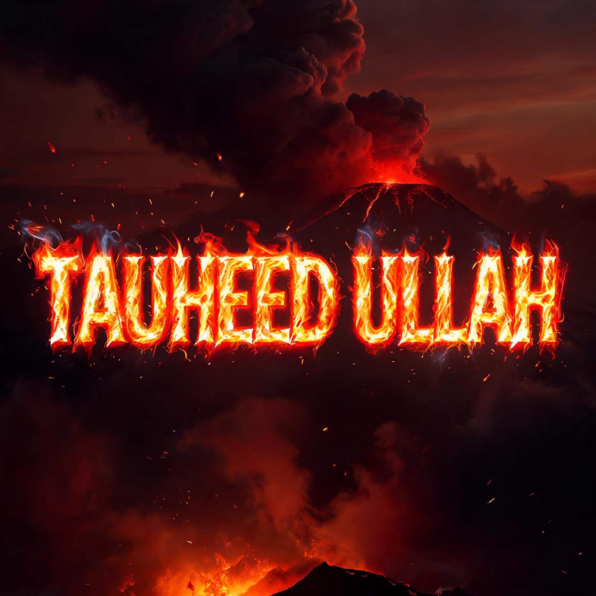 "TAUHEED ULLAH" — Fire Smoke | AI Text Effect Generator