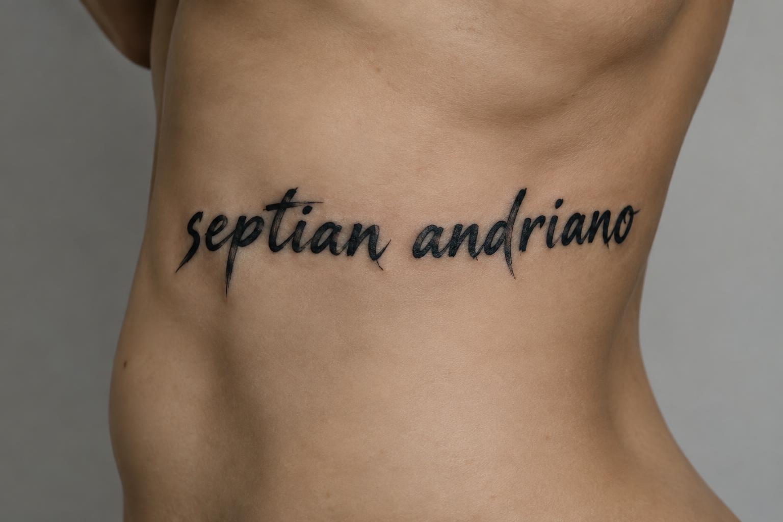 "septian andriano" — Brush Japanese Ink | AI Text Effect Generator