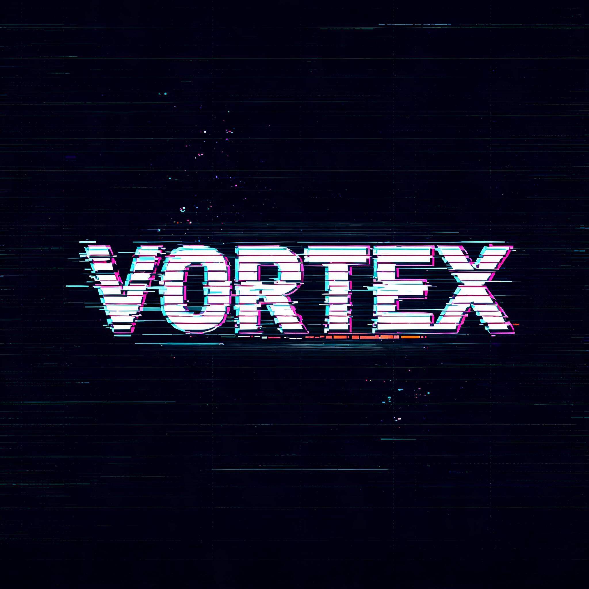 "VORTEX" — Glitch | AI Text Effect Generator