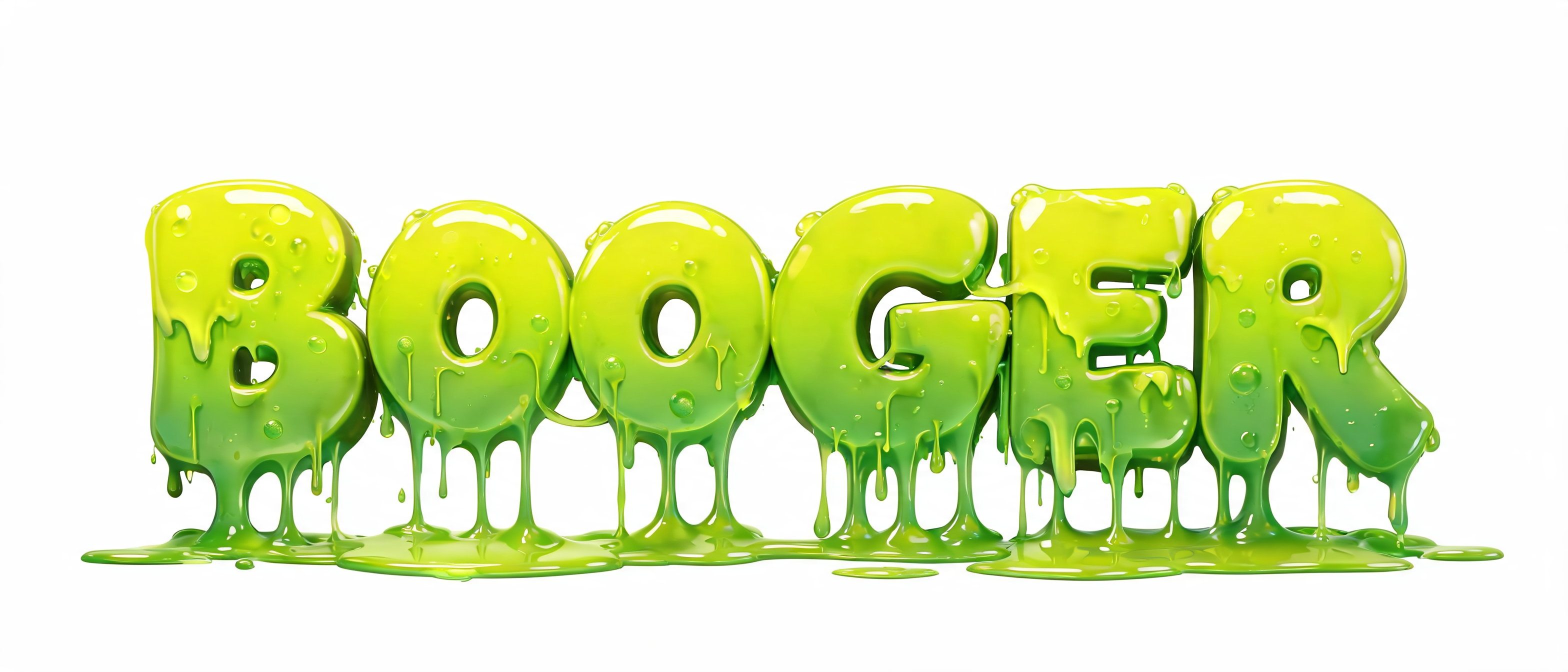"USE GREEN OOZE LETTERING THAT READS "BOOGER" WITH ANUMATED DRIPPING" — Drip Font | AI Text Effect Generator