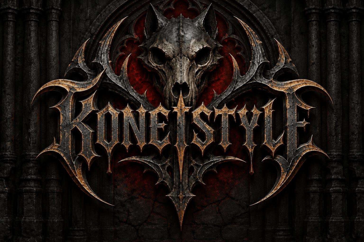 "KONE STYLE" — Gothic Font | AI Text Effect Generator