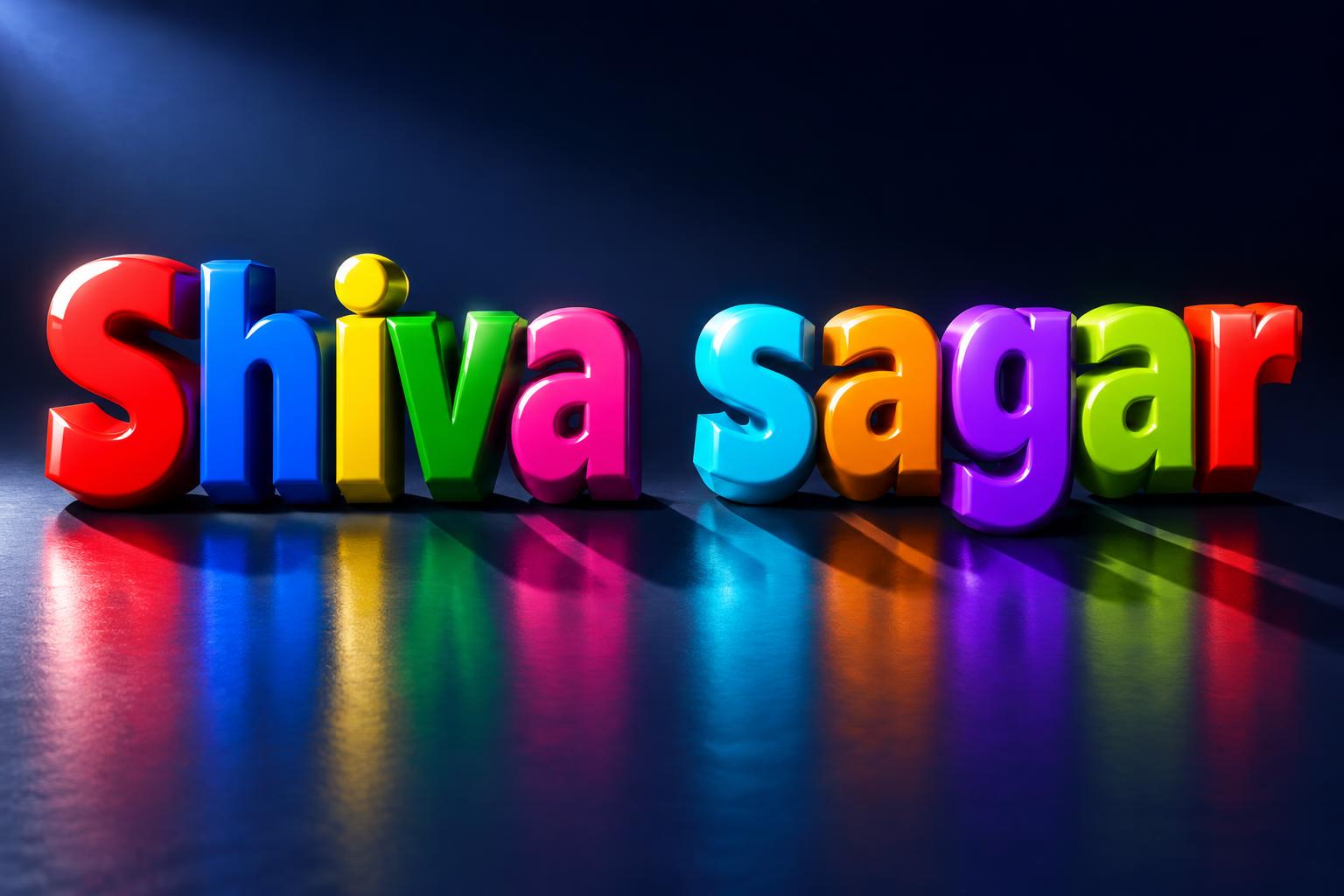 "Shiva sagar" — 3d Bold | AI Text Effect Generator