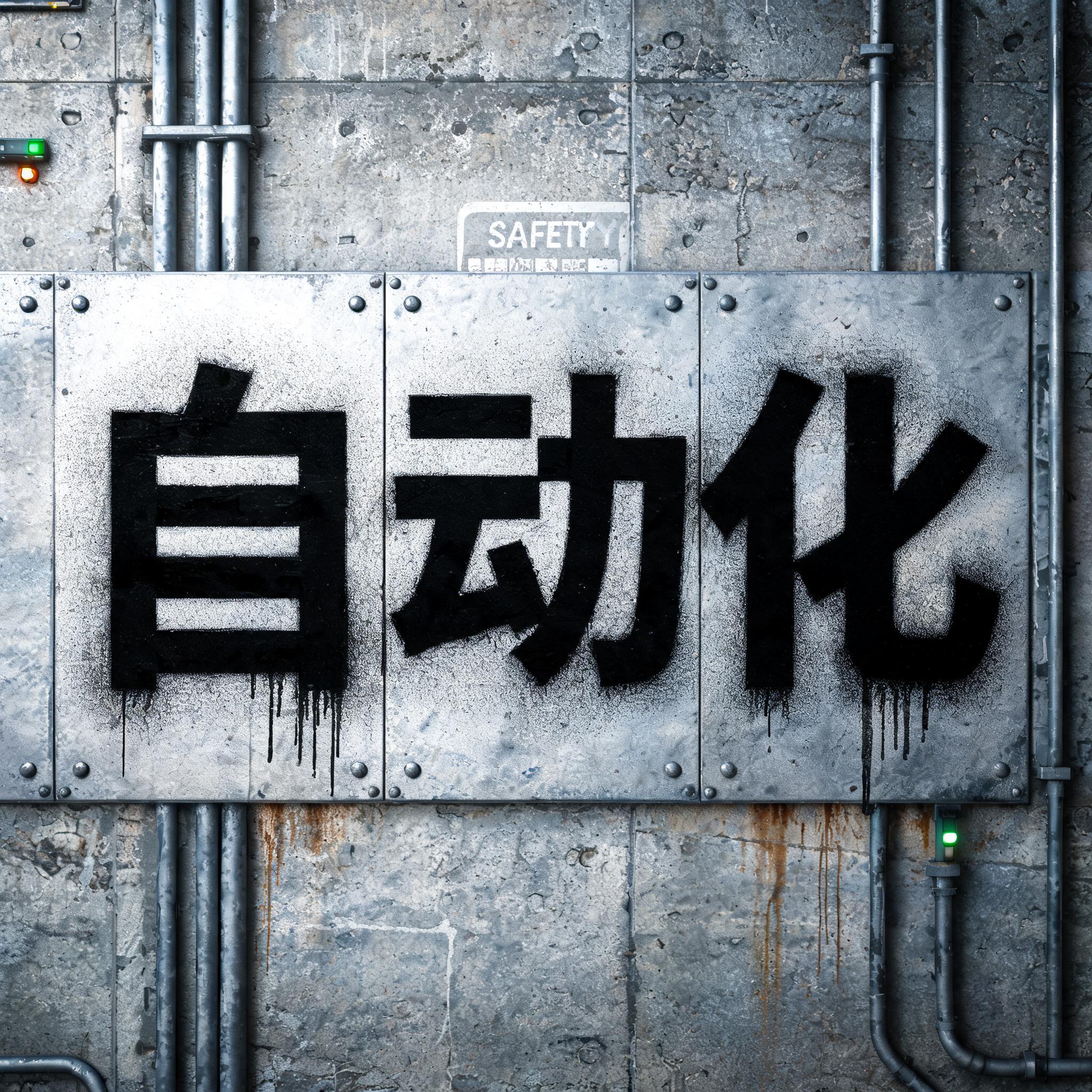 "自动化" — Stencil | AI Text Effect Generator