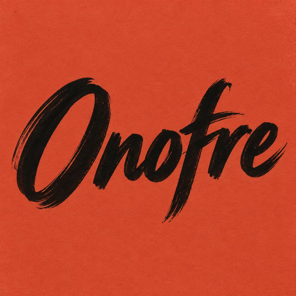 "Onofre" — Cursive Modern | AI Text Effect Generator
