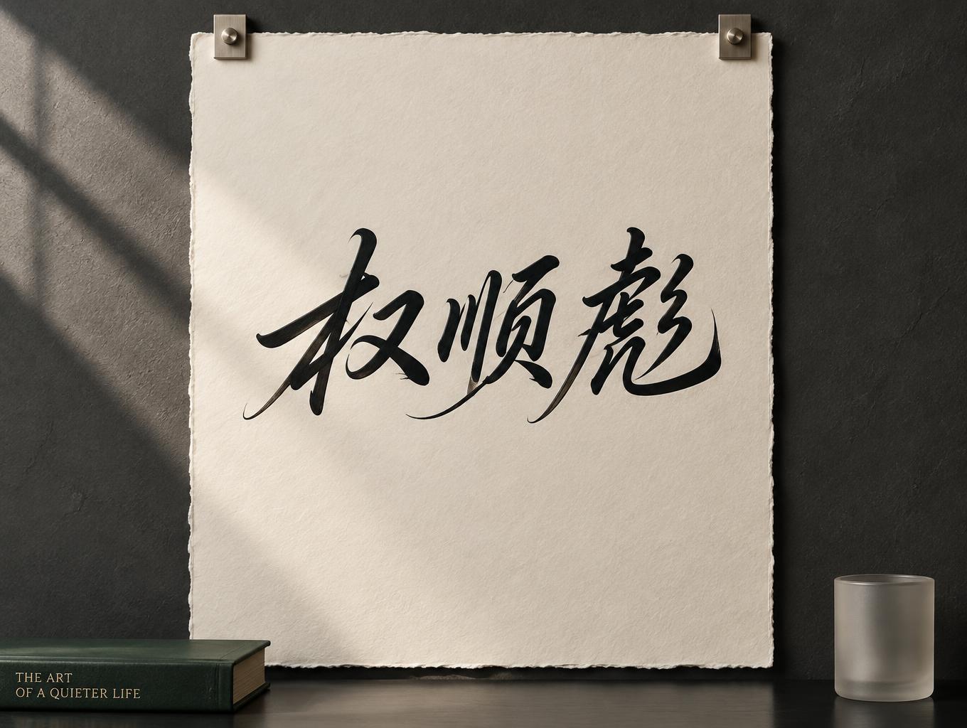 "权顺彪" —  | AI Text Effect Generator