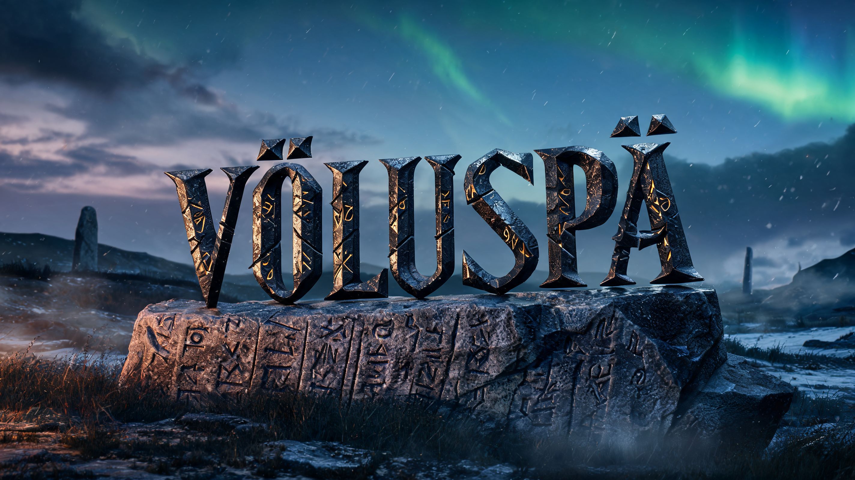 "Völuspá" — Viking | AI Text Effect Generator