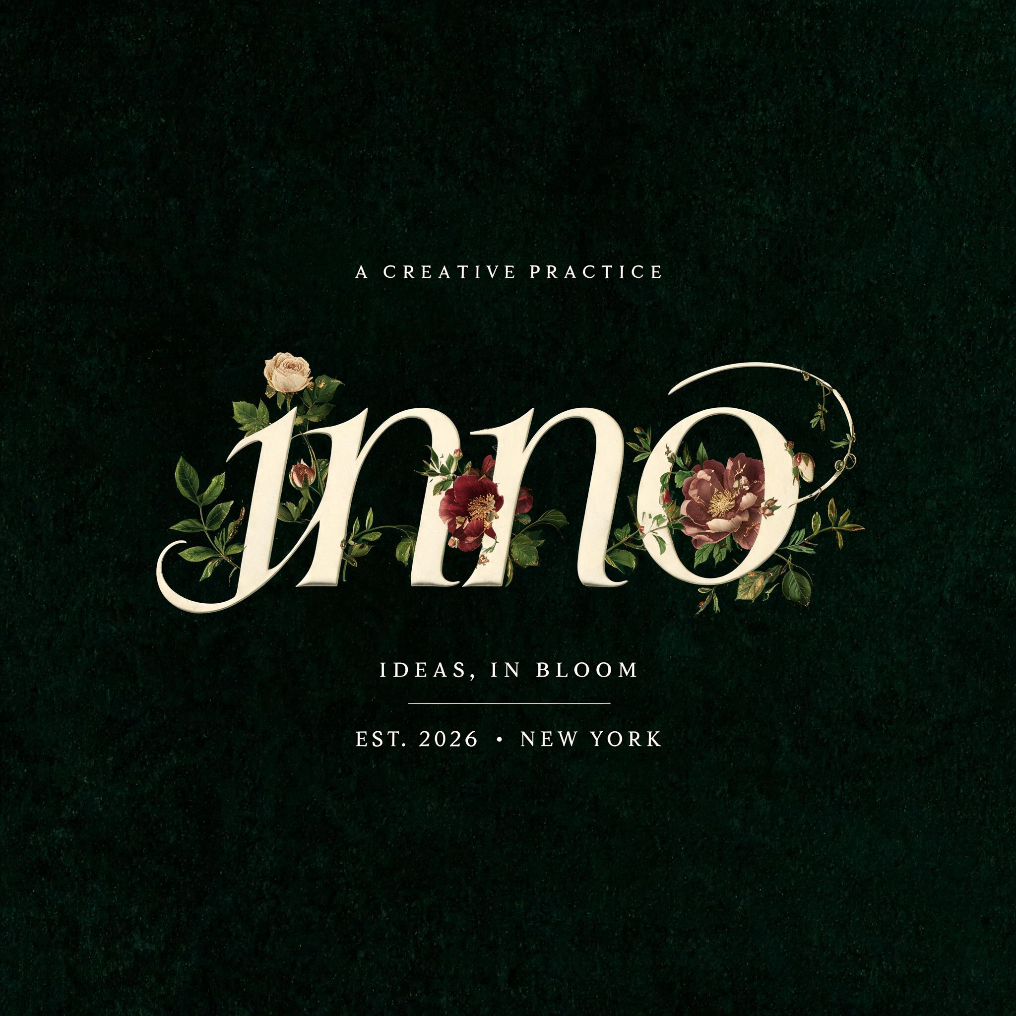 "inno" — Floral | AI Text Effect Generator