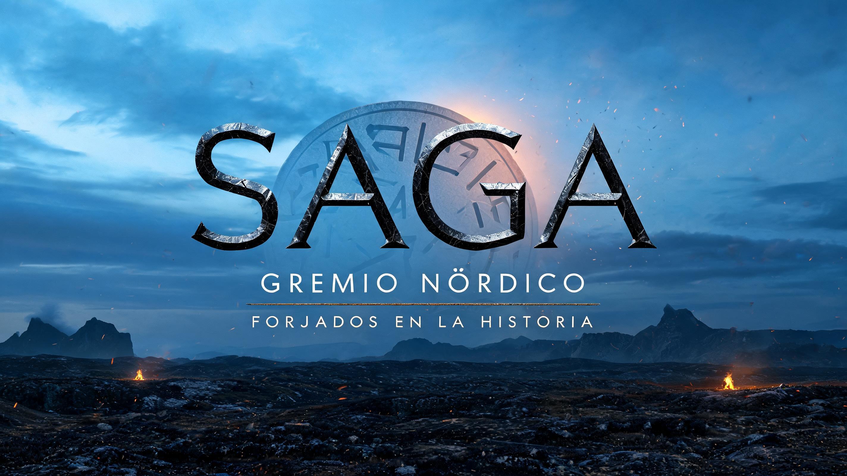 "Un título rúnico para el gremio «Saga»" — Viking | AI Text Effect Generator