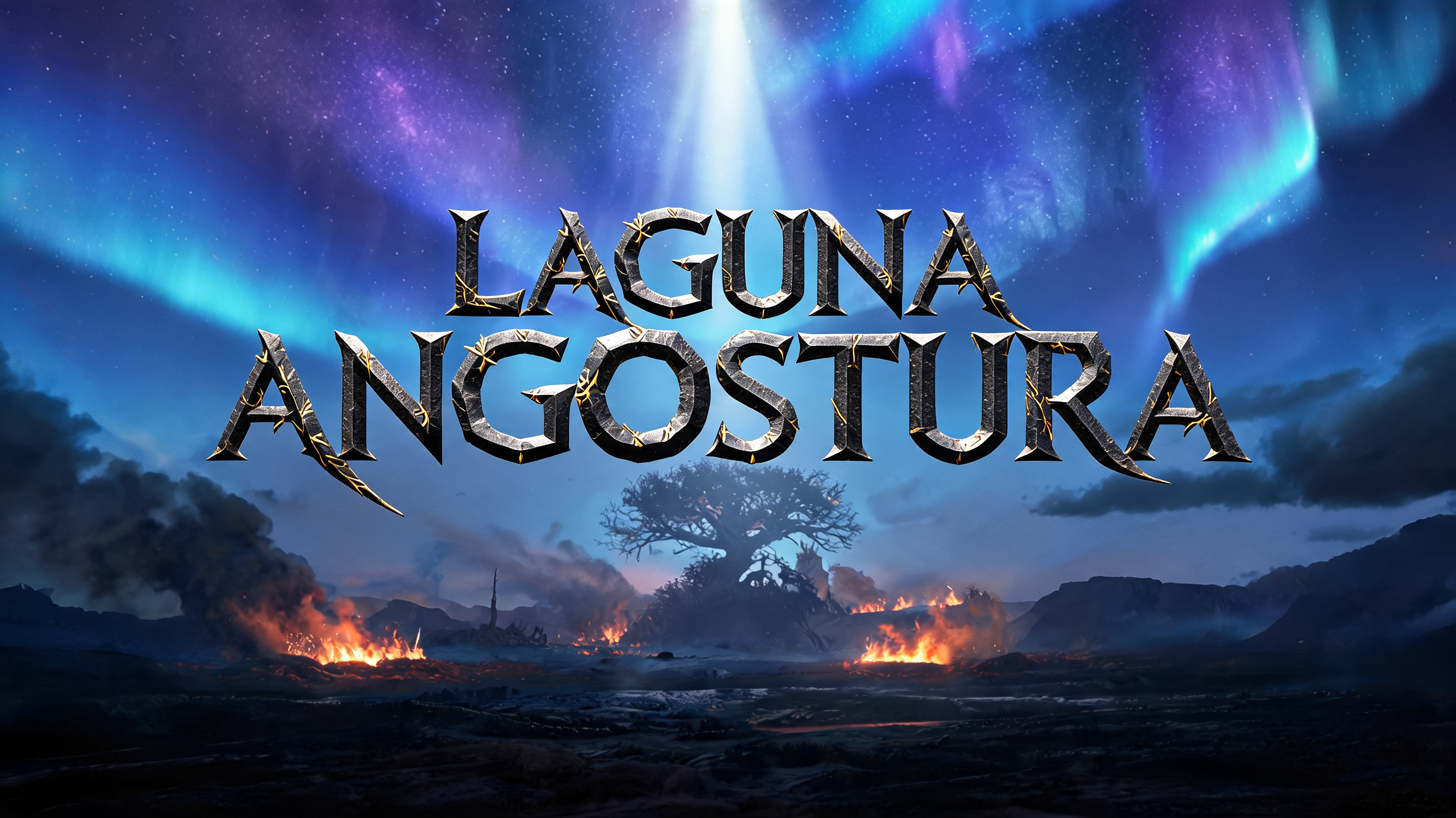 "LAGUNA ANGOSTURA" — Viking | AI Text Effect Generator
