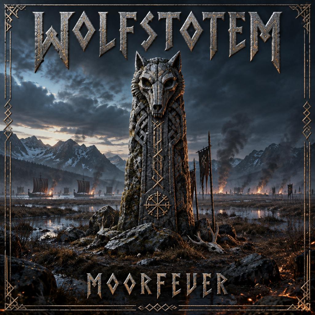 "WOLFSTOTEM
MOORFEUER" — Viking | AI Text Effect Generator