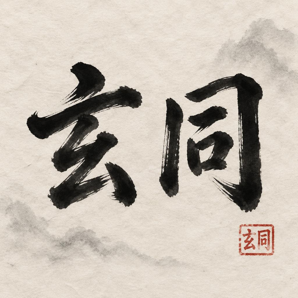 "玄同" — Brush Chinese Ink | AI Text Effect Generator