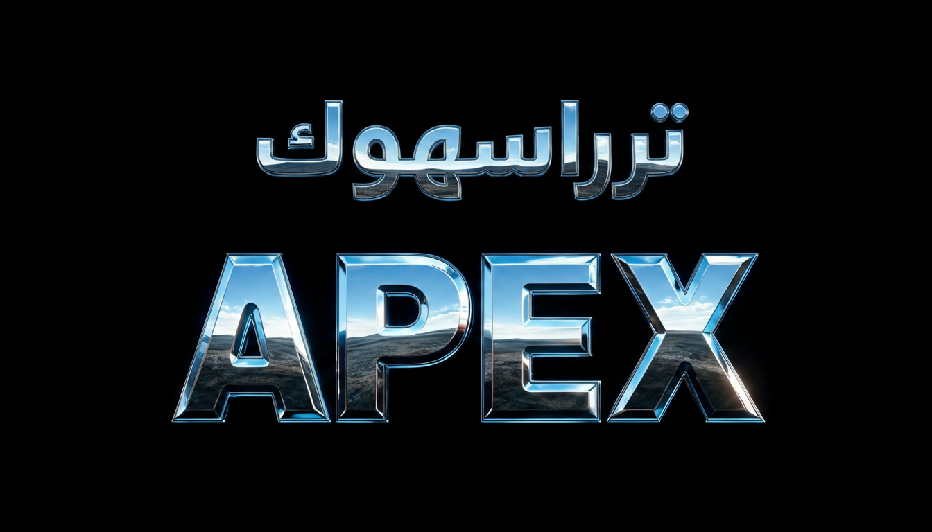 "ترقبونا" — Chrome Metal 3d | AI Text Effect Generator