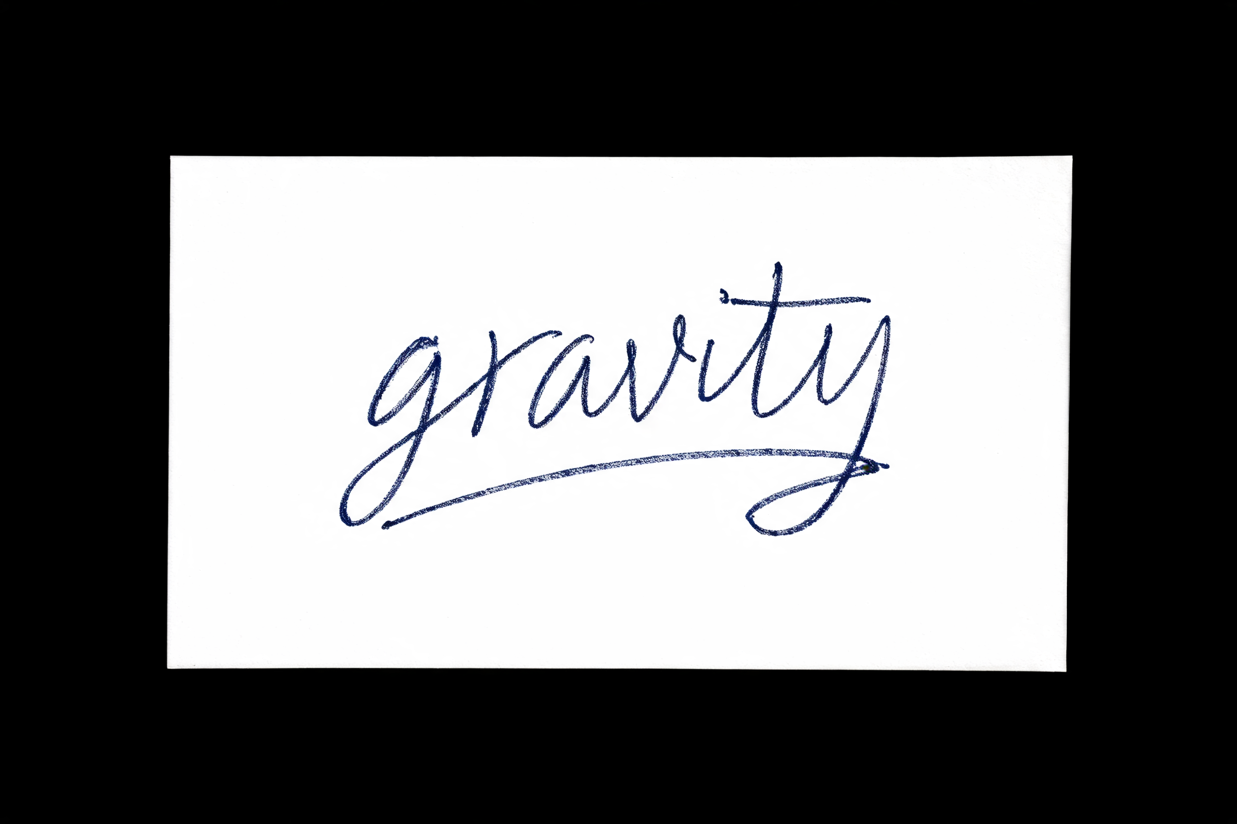 "gravity" — Cursive Signature | AI Text Effect Generator