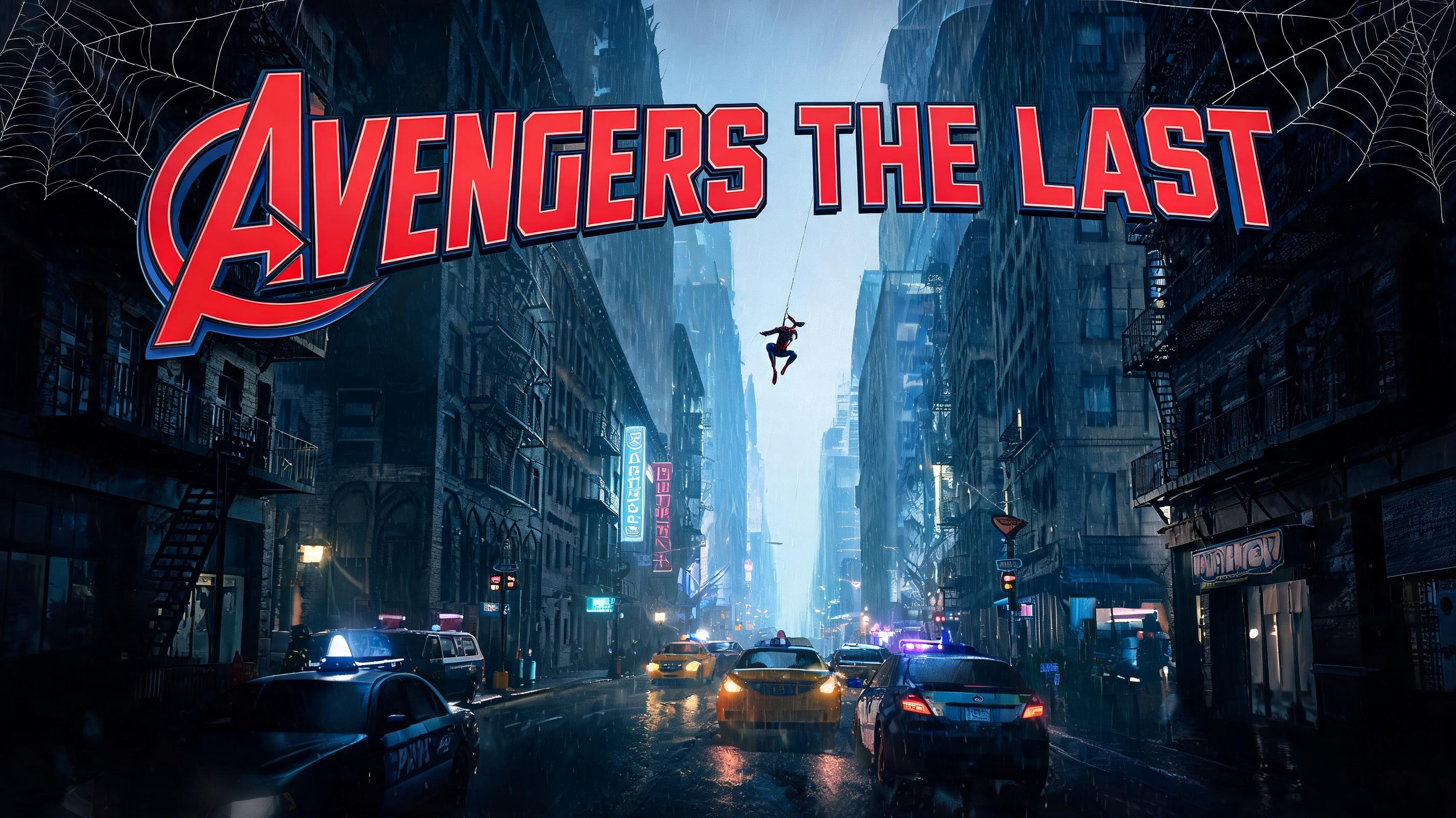 "AVENGERS THE LAST " — Spider Hero | AI Text Effect Generator