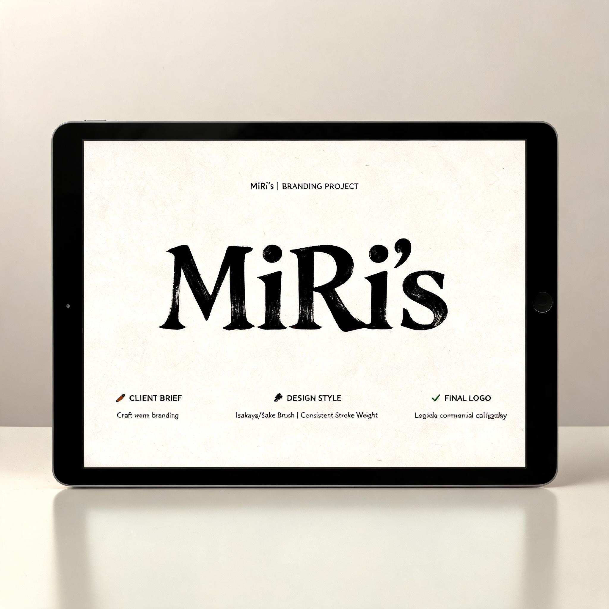 "MiRi´s" — Brush Chinese Ink | AI Text Effect Generator