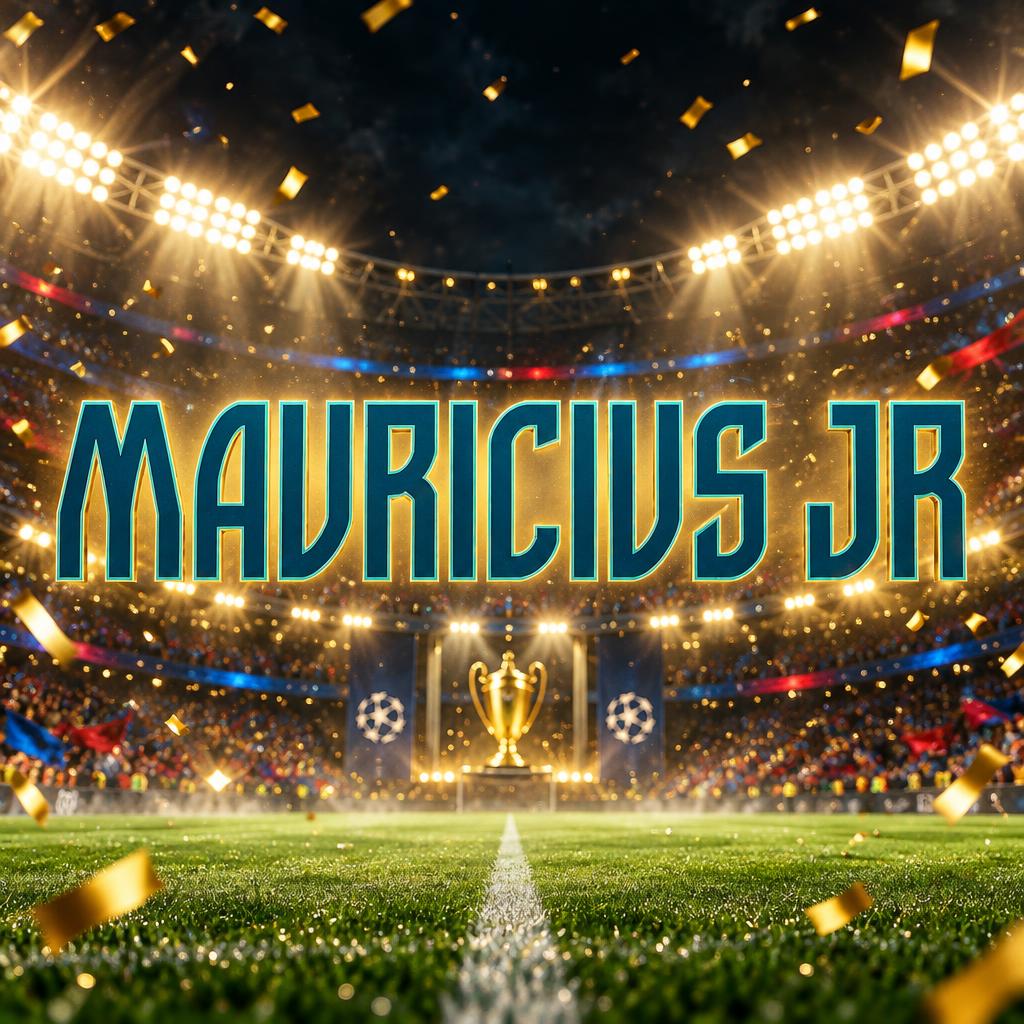 "MAURICIUS JR" — Sports Football | AI Text Effect Generator