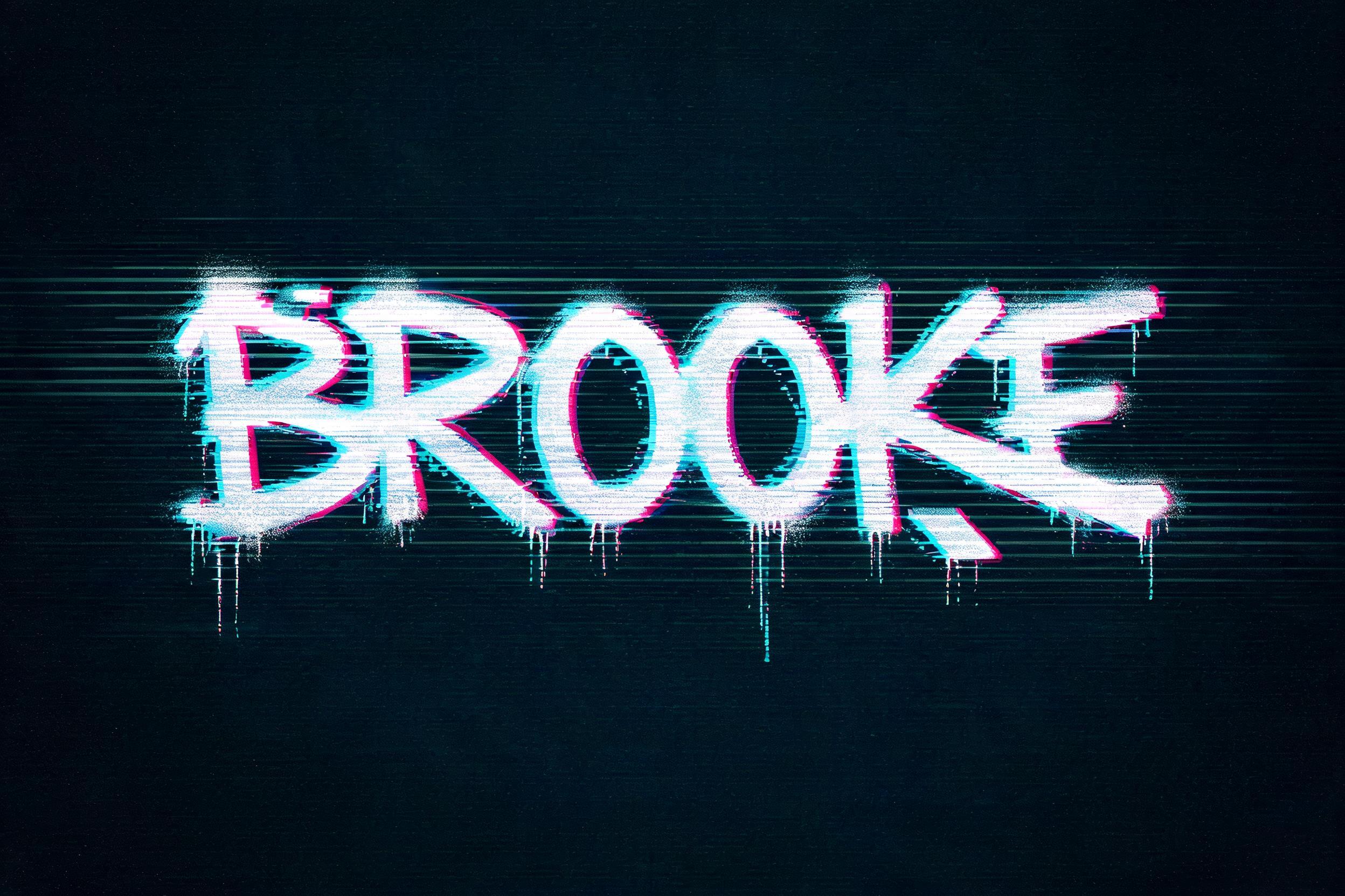 "Brooke" — Glitch | AI Text Effect Generator