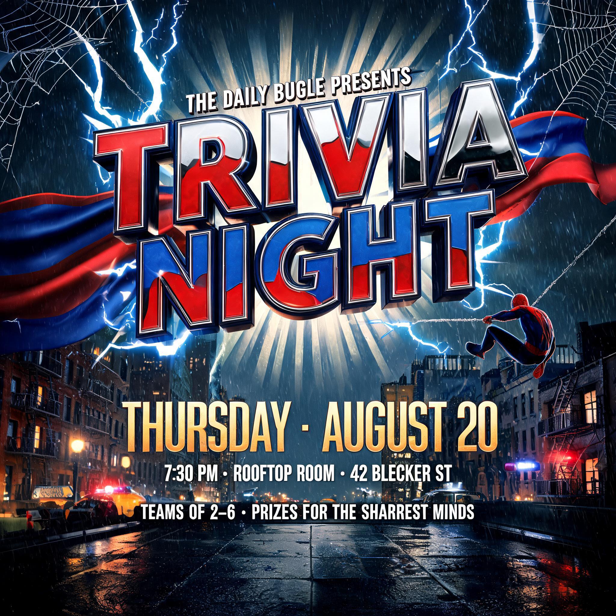"Trivia" — Spider Hero | AI Text Effect Generator