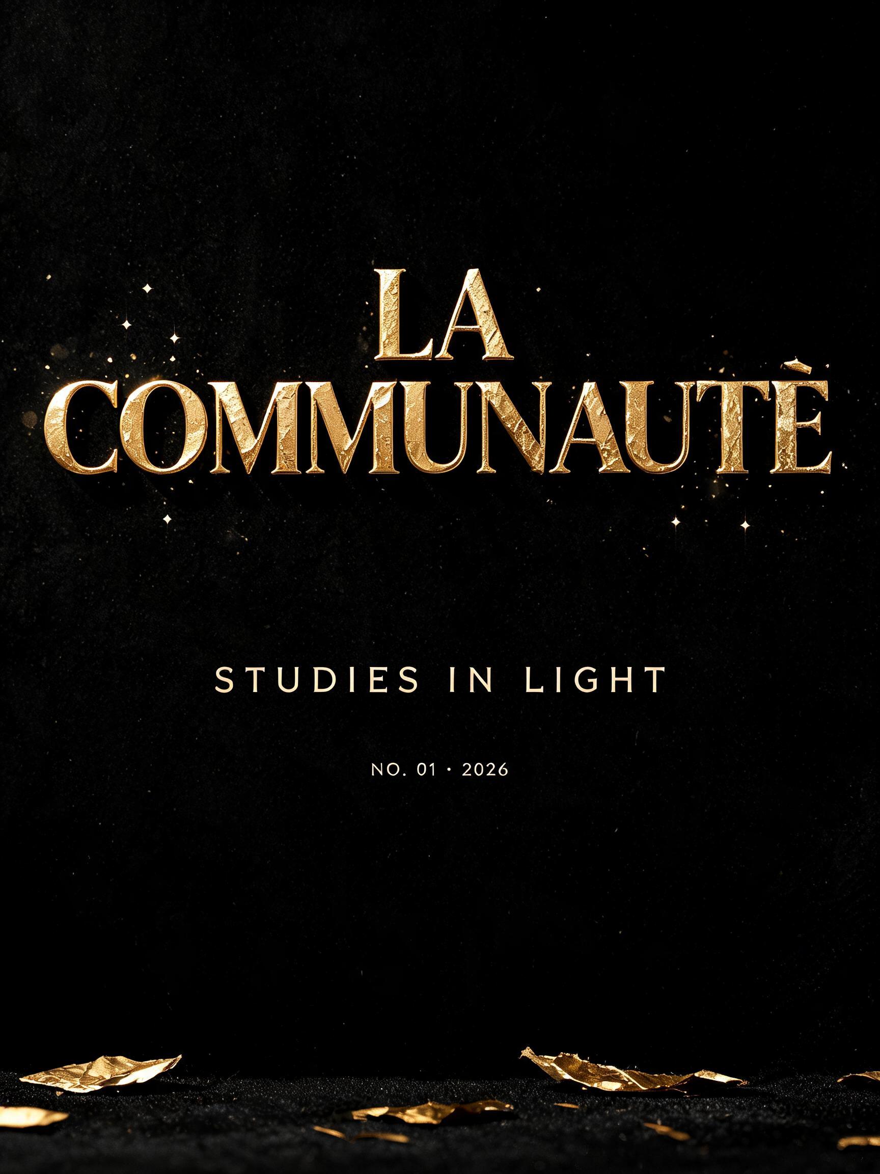 "LA COMMUNAUTÉ" — Luxury Gold | AI Text Effect Generator