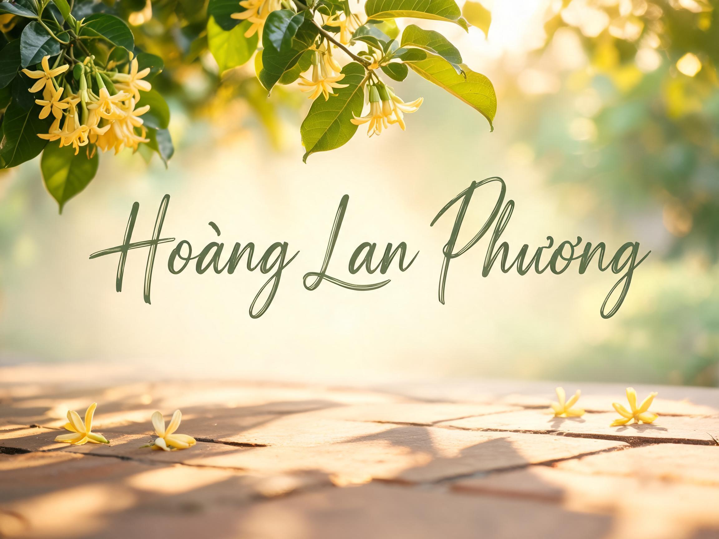 "Hoàng Lan Phương" —  | AI Text Effect Generator