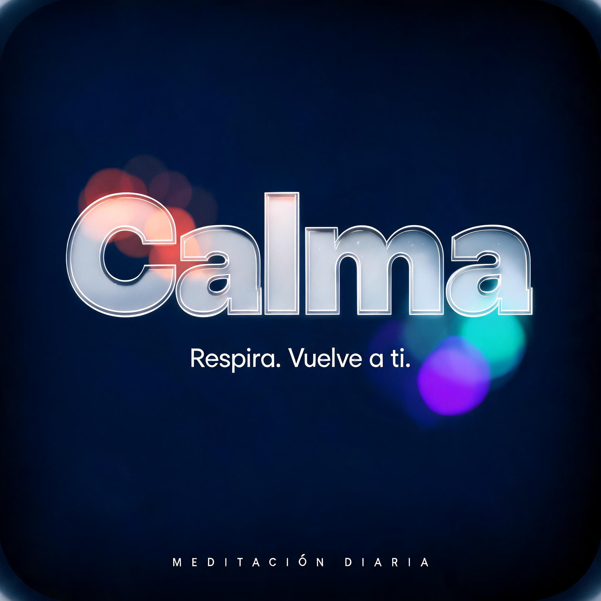 "Calma
Respira. Vuelve a ti.
MEDITACIÓN DIARIA" — Glass Morphism | AI Text Effect Generator