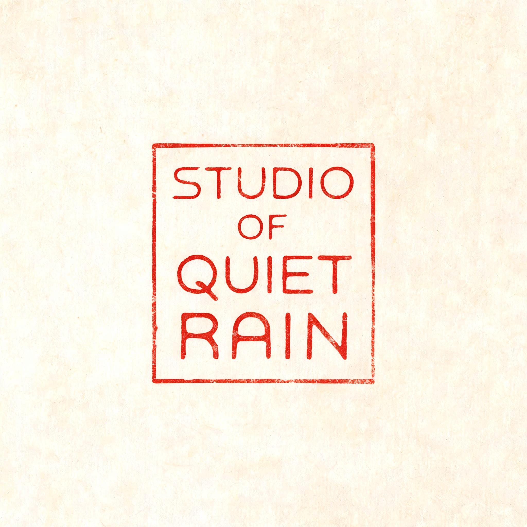 "I need a personal seal reading Studio of Quiet Rain for my artwork" — Brush Chinese Ink | AI Text Effect Generator
