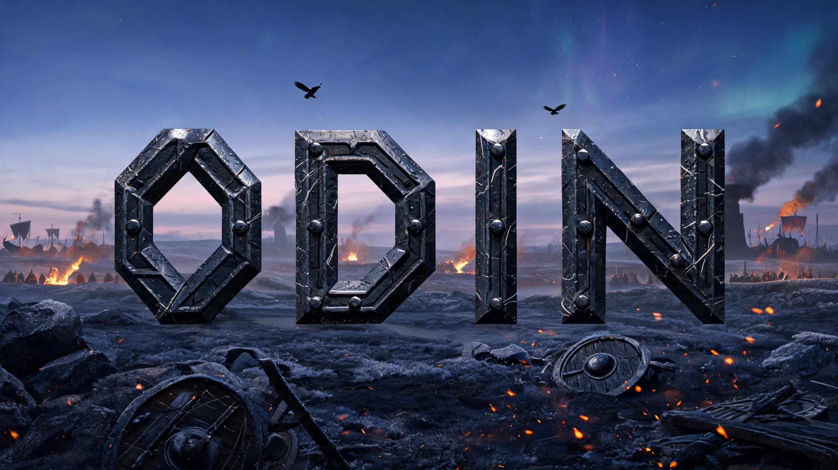 "odin" — Viking | AI Text Effect Generator