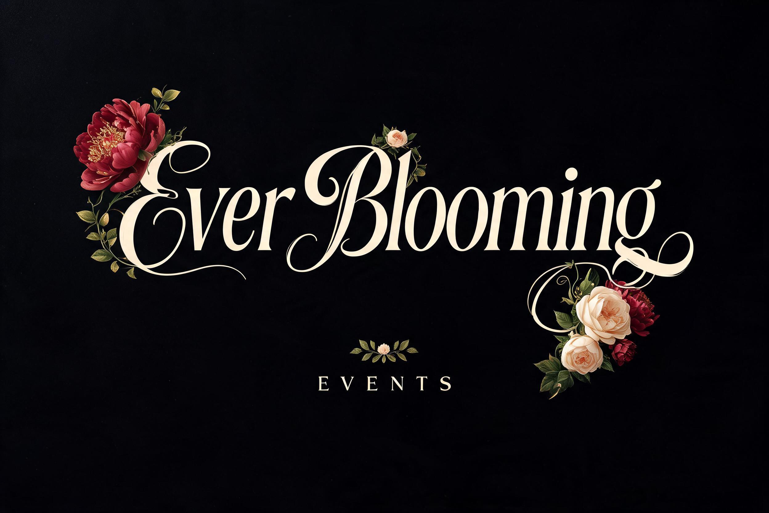 "Ever Blooming
EVENTS" — Floral | AI Text Effect Generator
