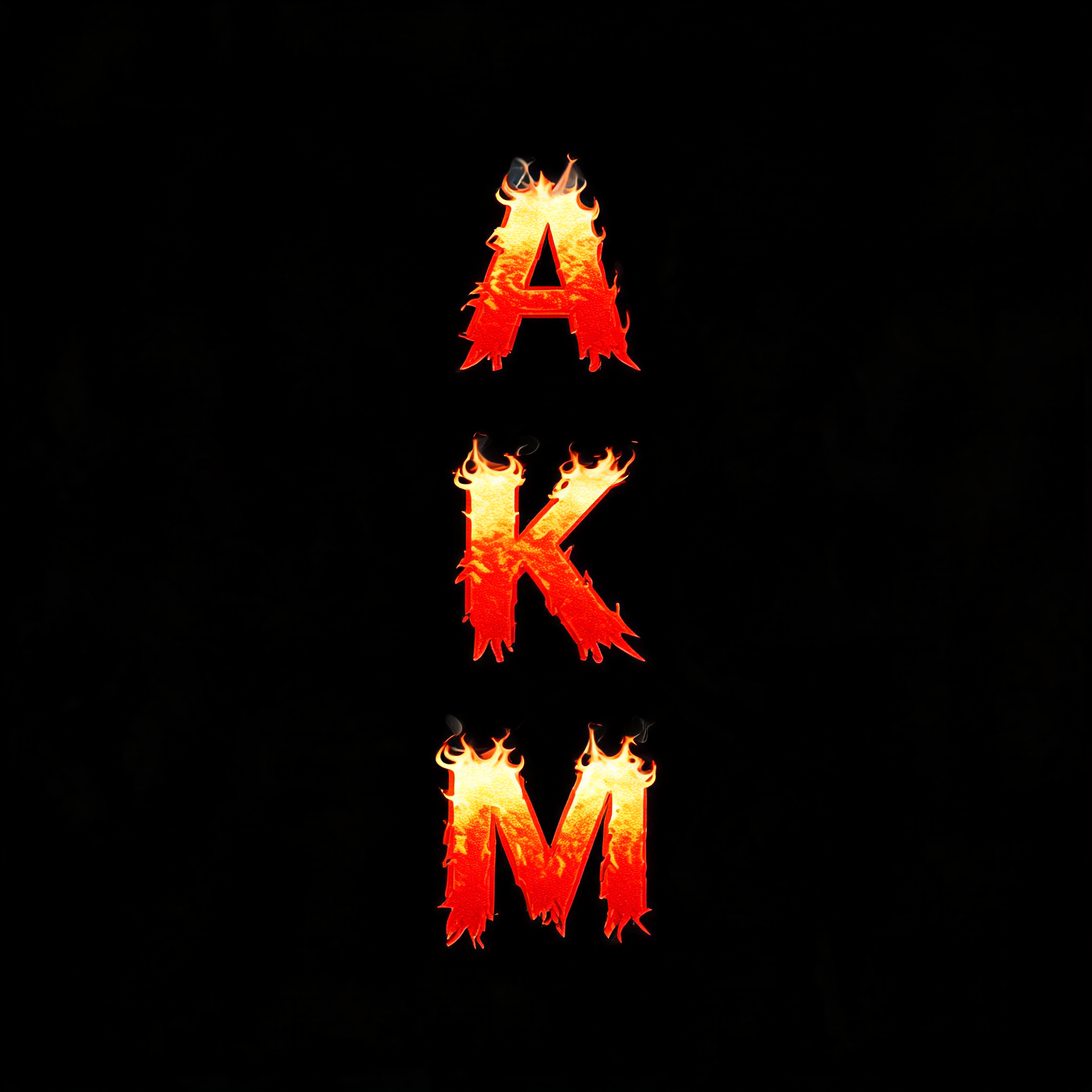 "A
K
M" — Fire Smoke | AI Text Effect Generator