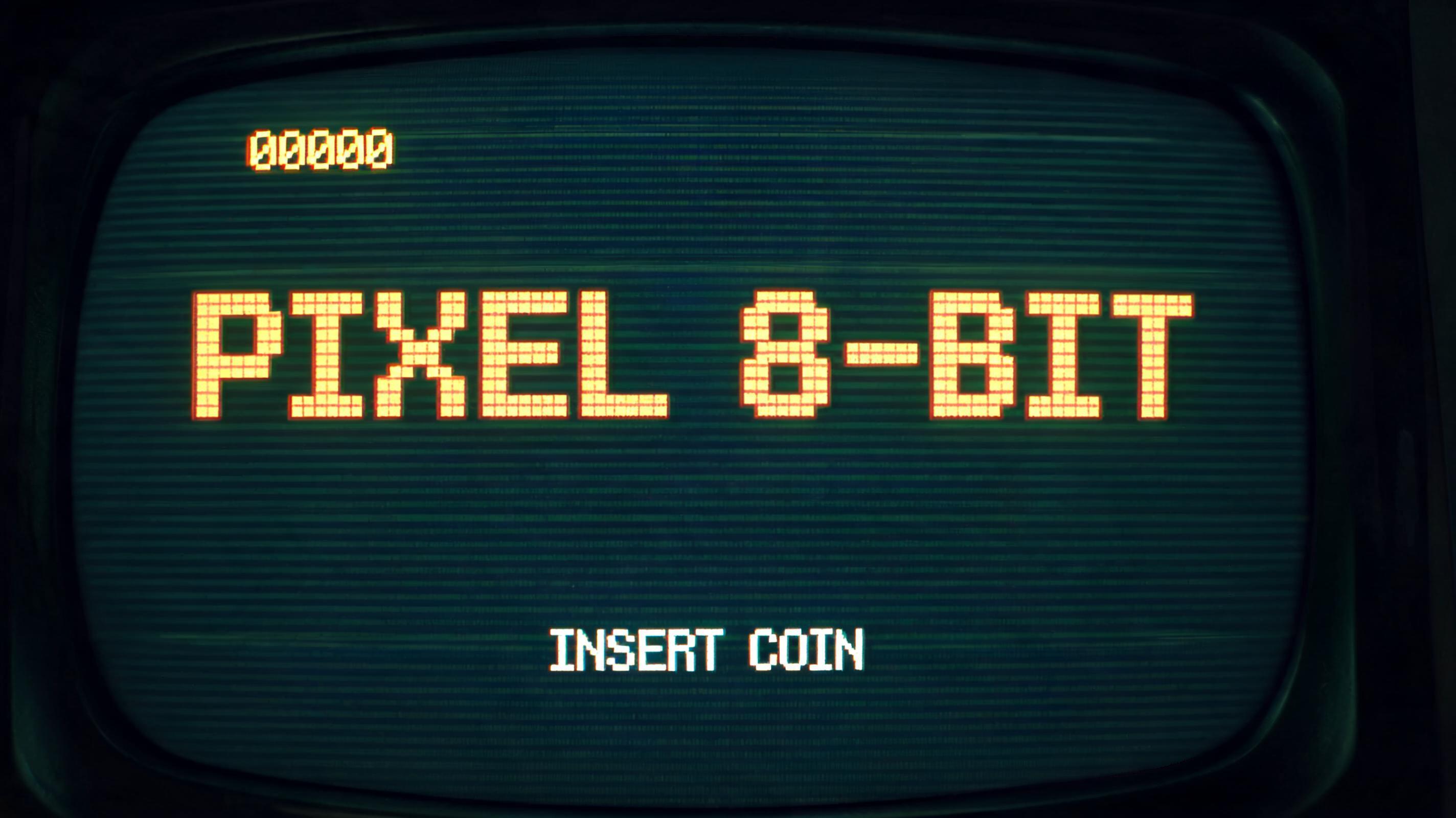 "PIXEL 8-BIT" — Pixel Art | AI Text Effect Generator