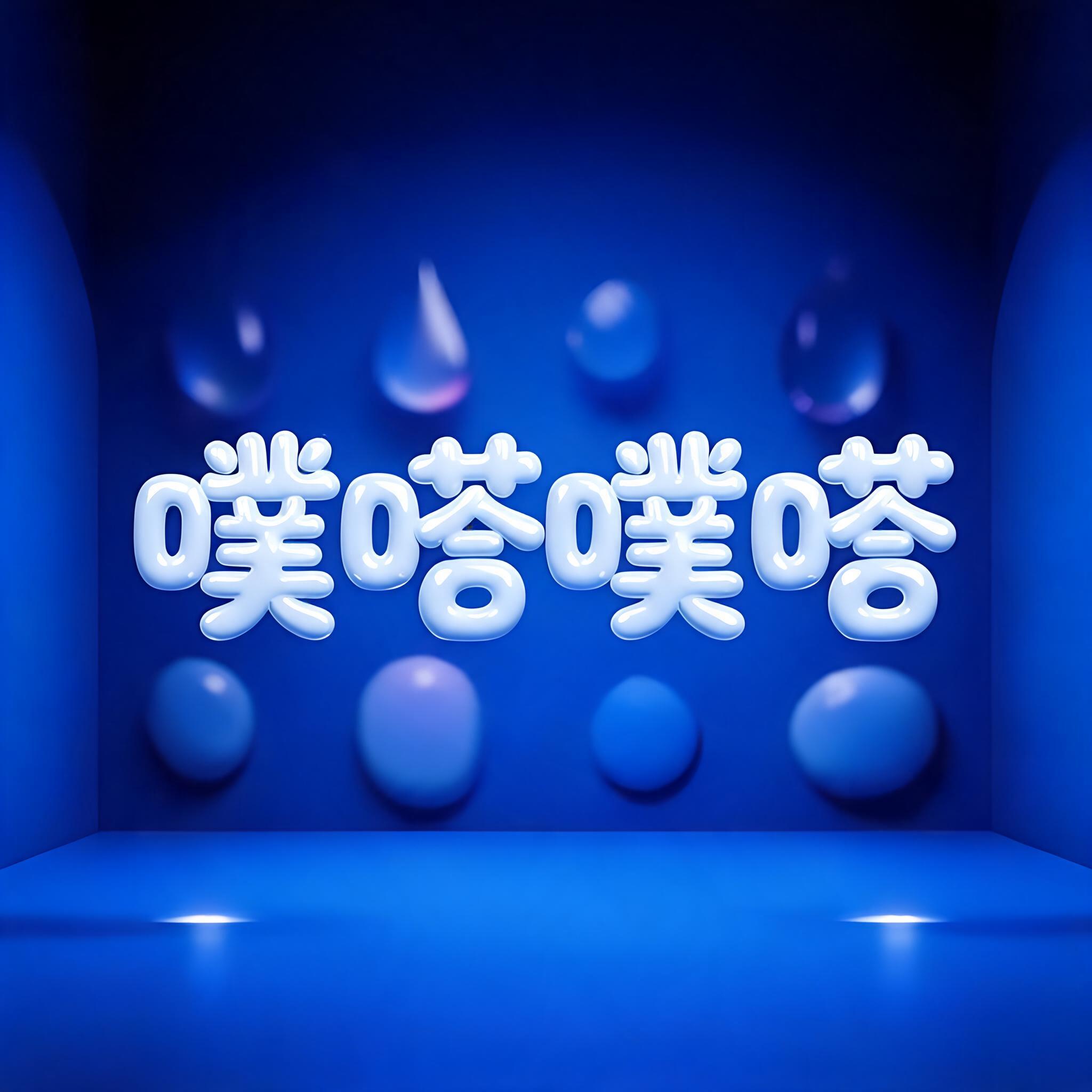 "噗嗒噗嗒" —  | AI Text Effect Generator
