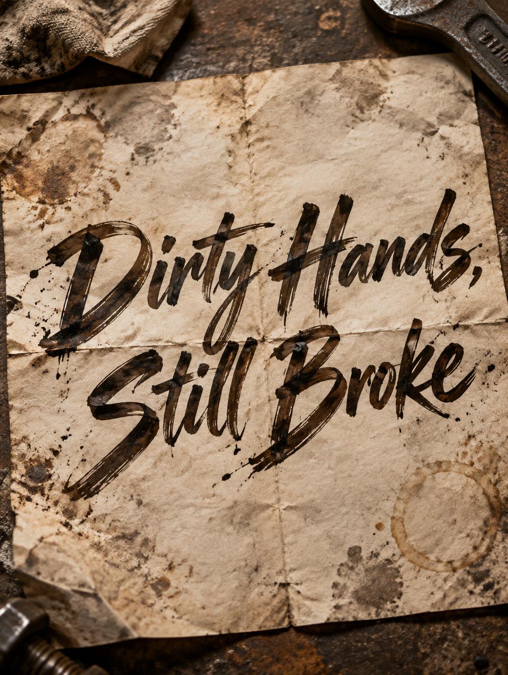 "Dirty Hands,
Still Broke" — Brush Stroke | AI Text Effect Generator