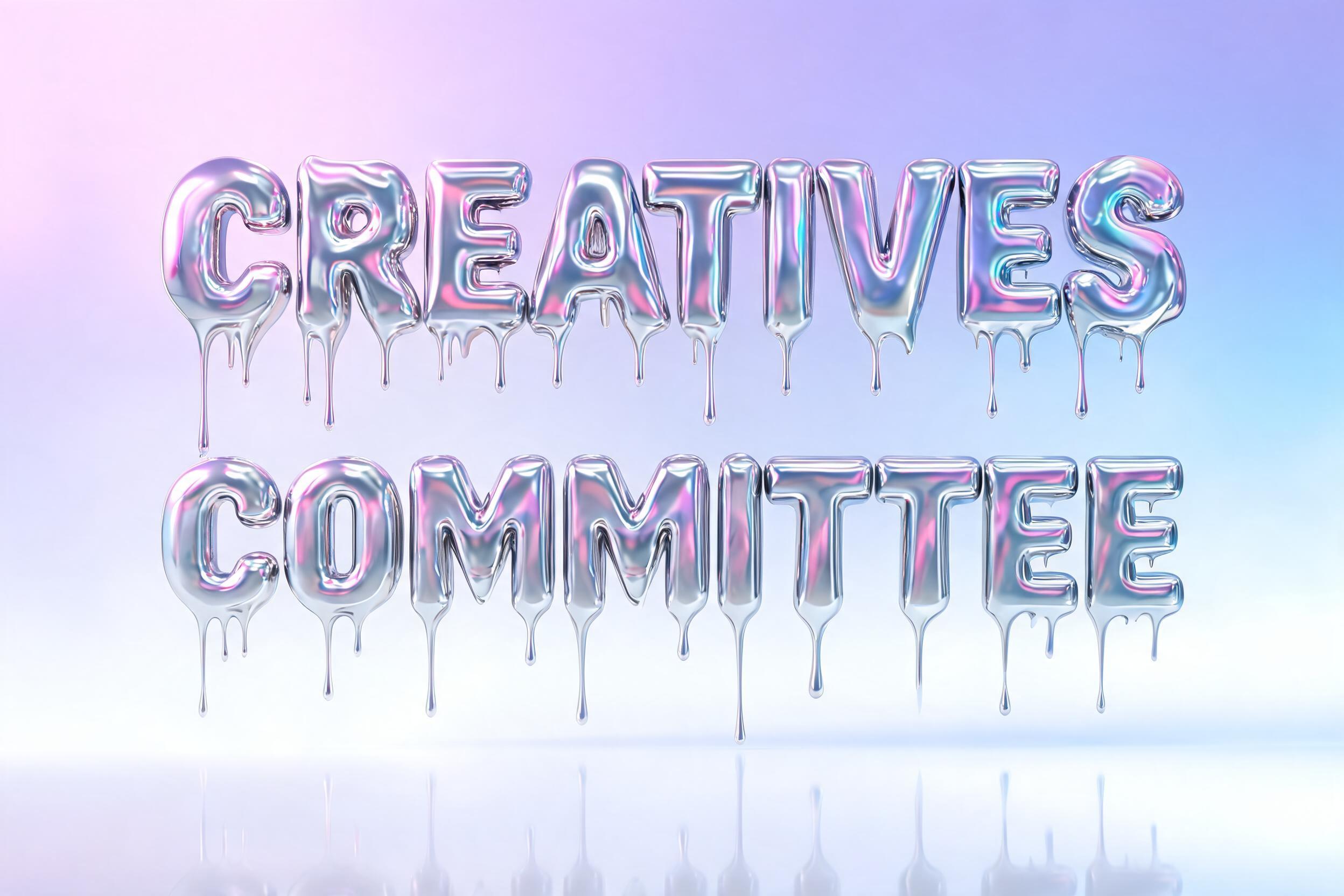"Creatives Committee" — Y2k Liquid | AI Text Effect Generator