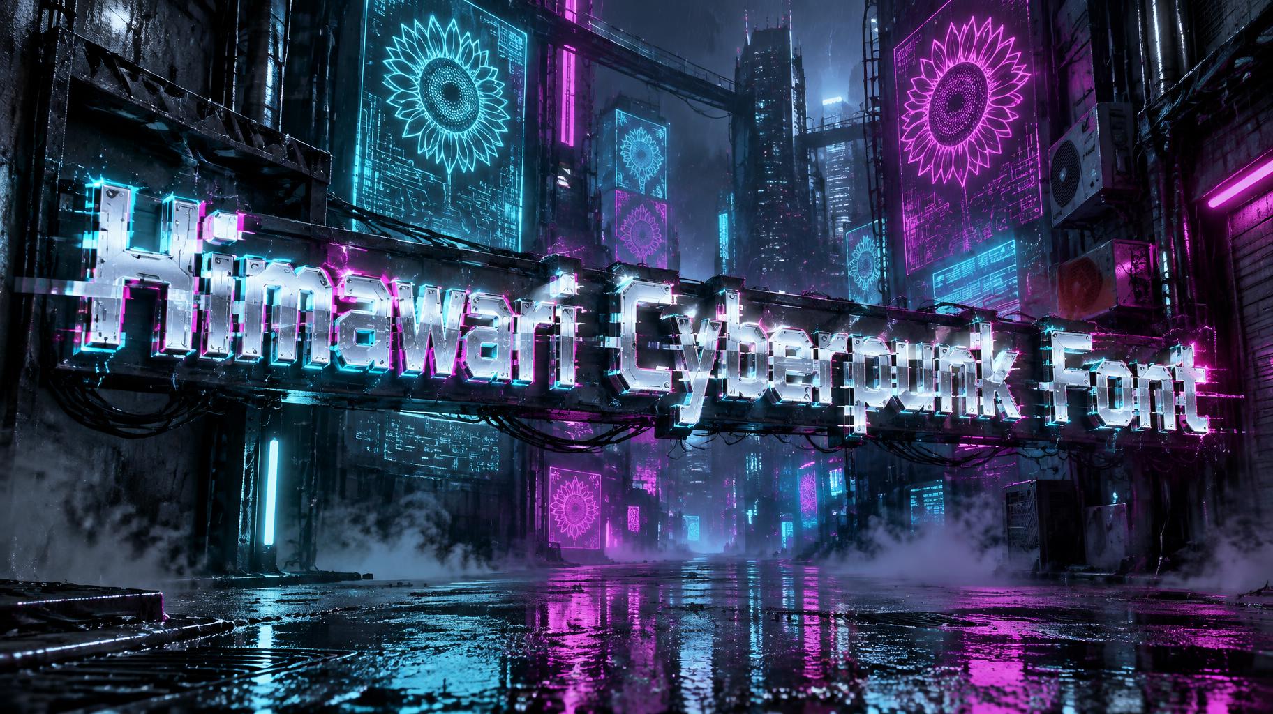 Himawari Cyberpunk Font