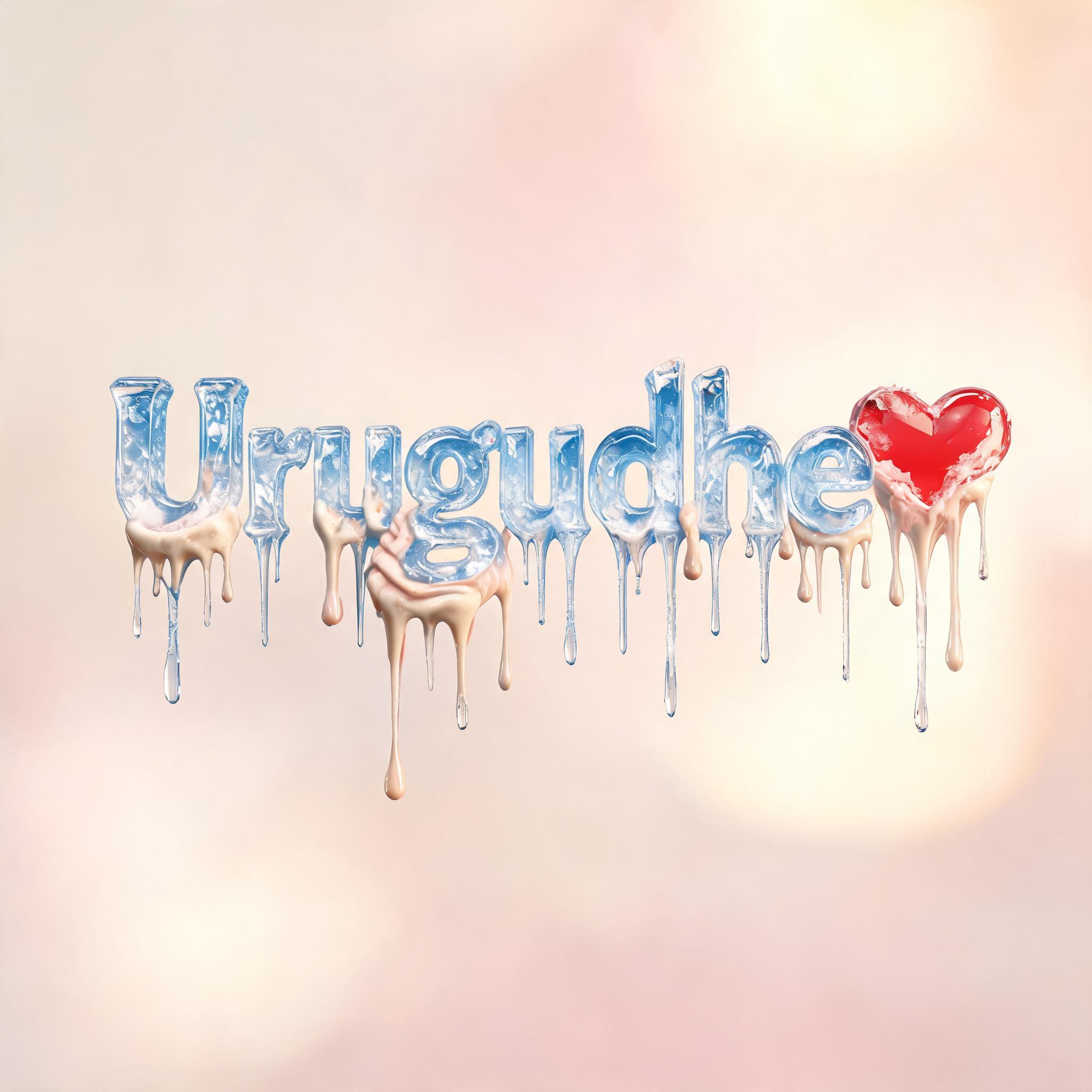 "Urugudhe❤️" — Drip Font Ice text effect