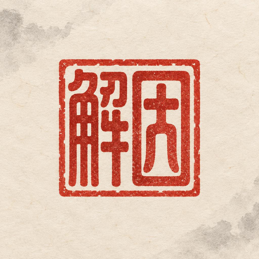 "解因" — Brush Chinese Ink | AI Text Effect Generator