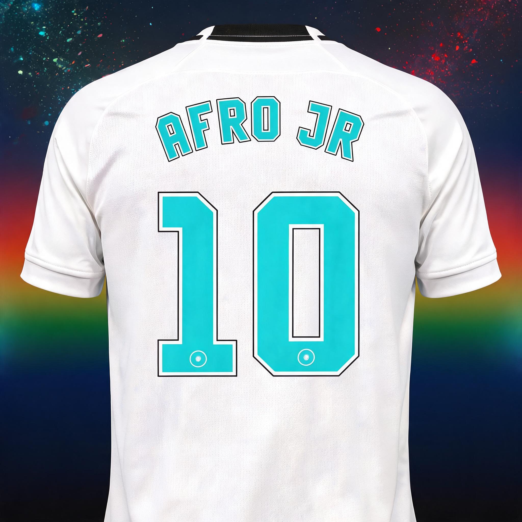 "AFRO JR
10" — Sports Football | AI Text Effect Generator