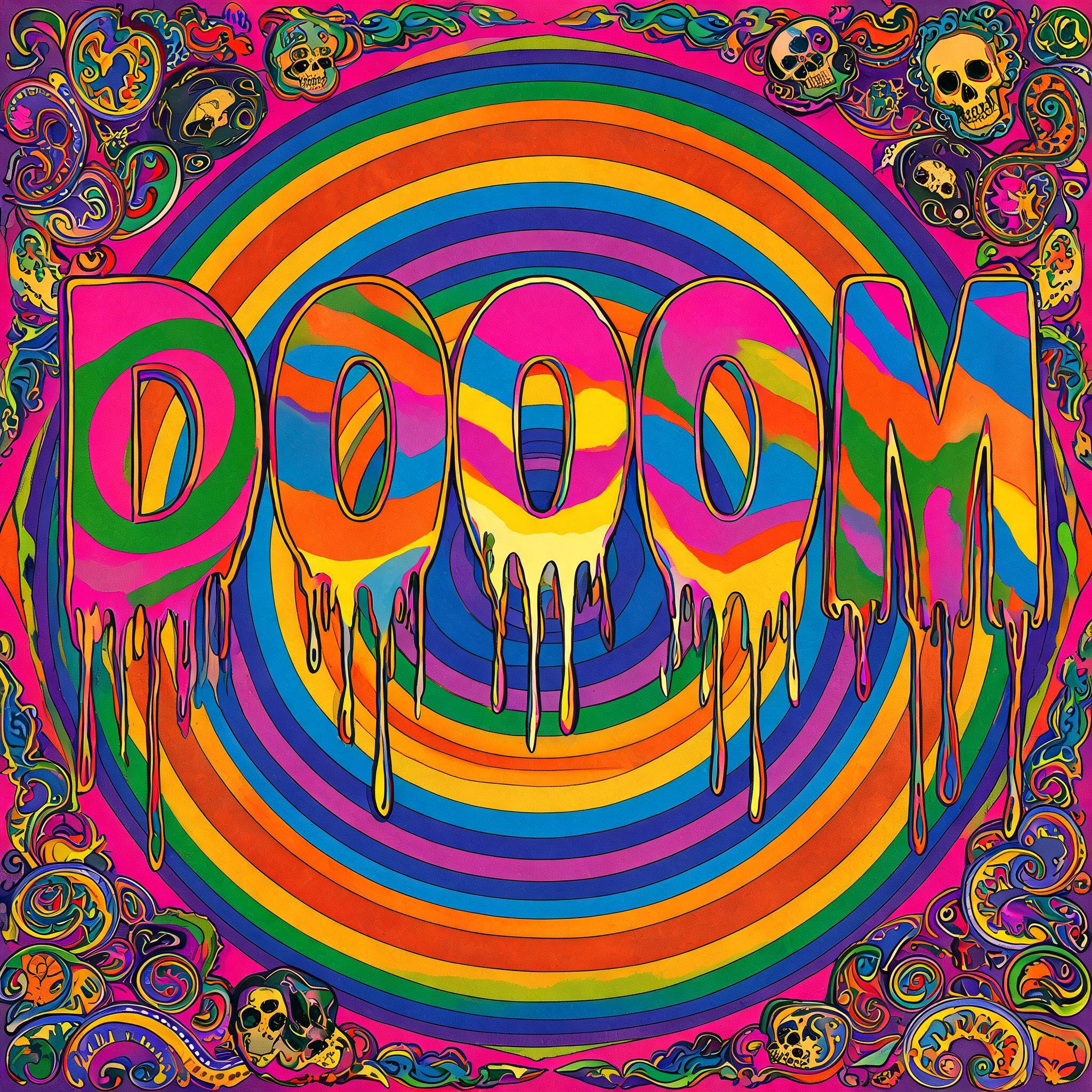 "DOOOM" — Psychedelic | AI Text Effect Generator