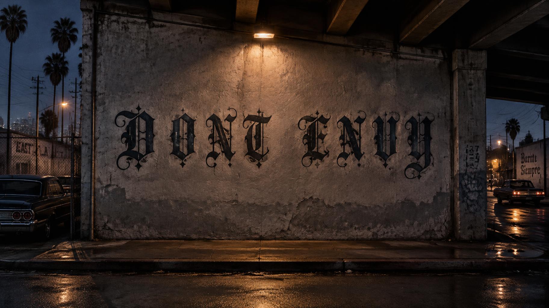 "D O N T    E N V Y" —  | AI Text Effect Generator