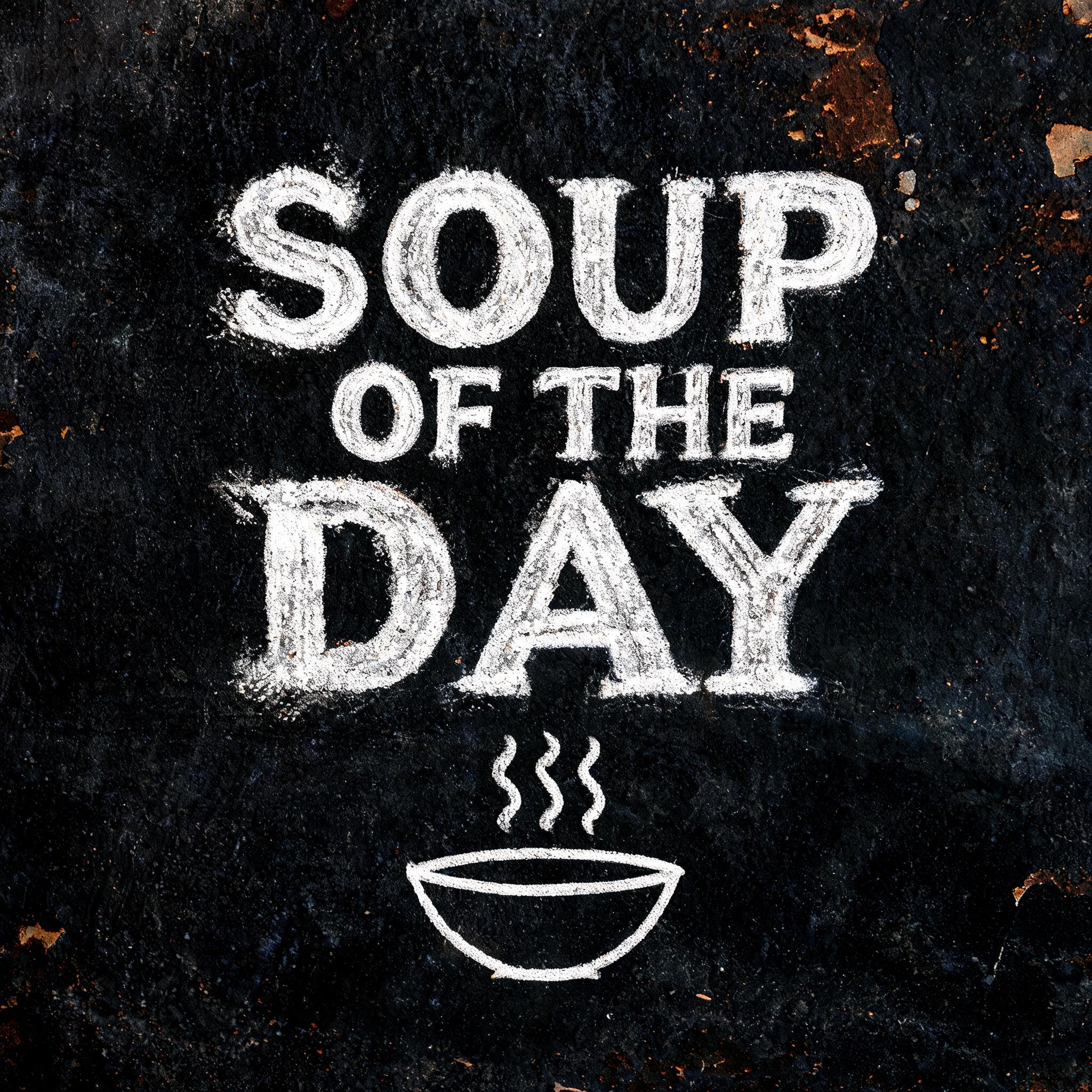 "SOUP OF THE DAY" — Vintage | AI Text Effect Generator