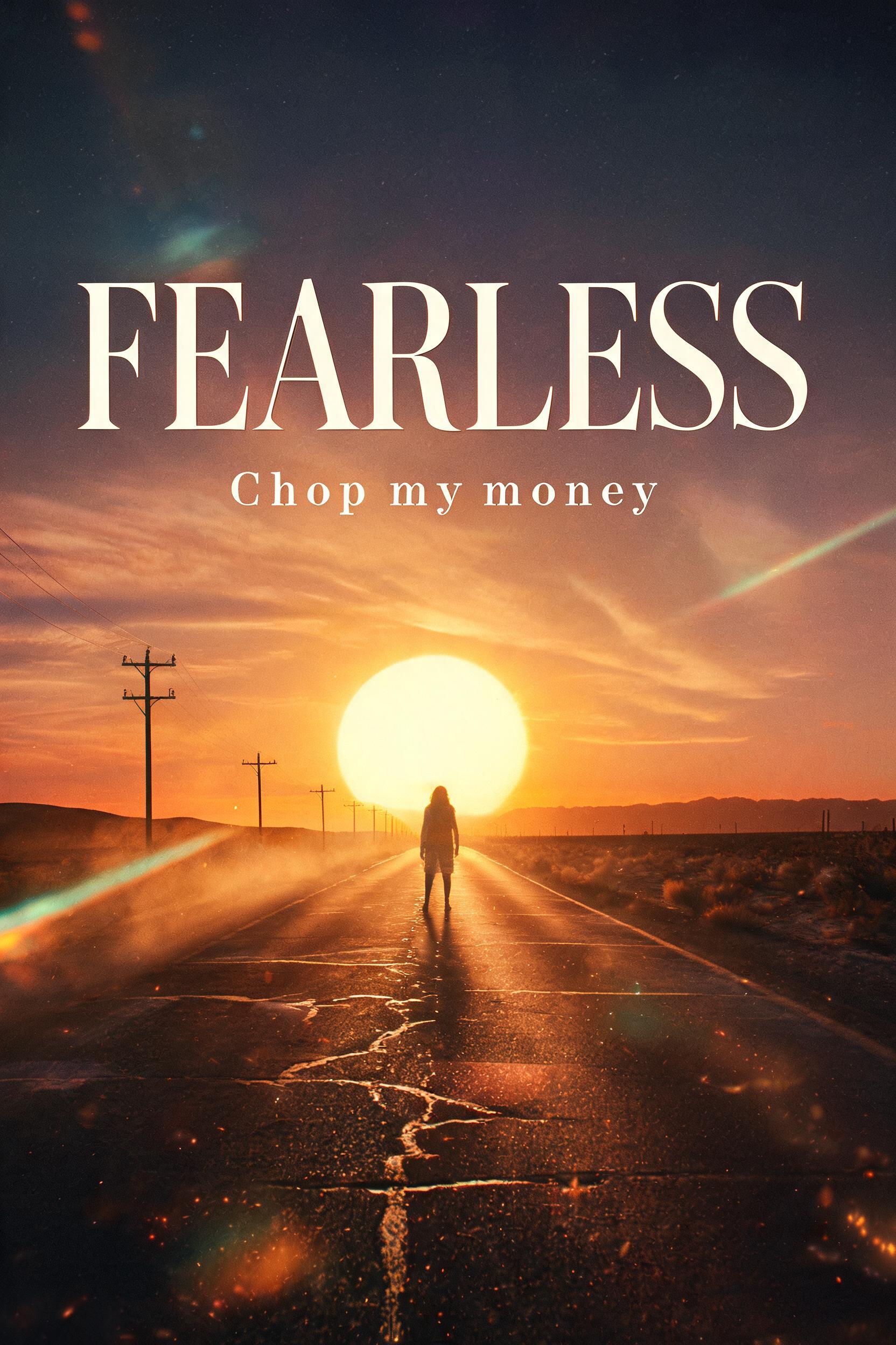 "FEARLESS Chop my money" — Cinematic | AI Text Effect Generator