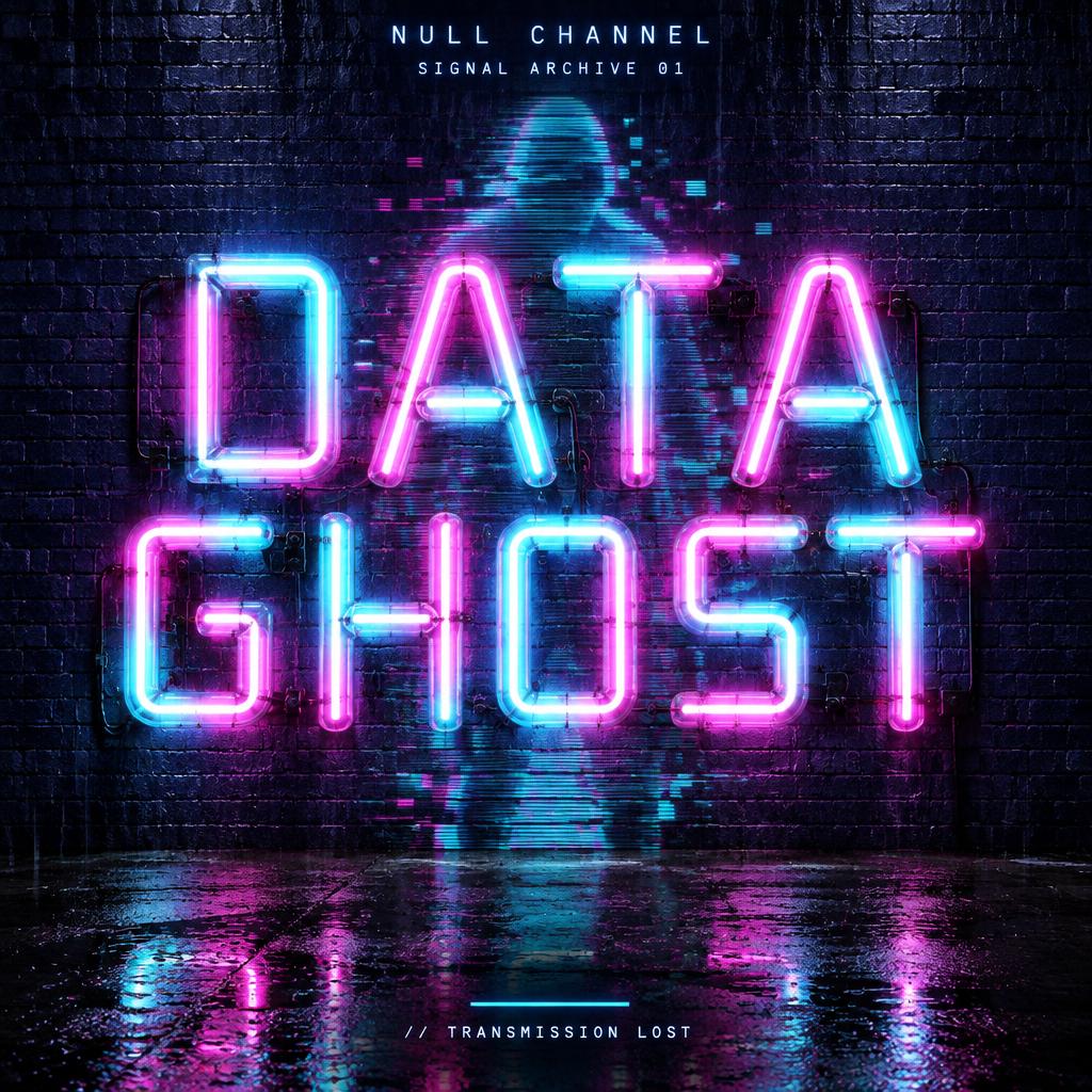 "DATA
GHOST
NULL CHANNEL
SIGNAL ARCHIVE 01
// TRANSMISSION LOST" — Neon Glow | AI Text Effect Generator