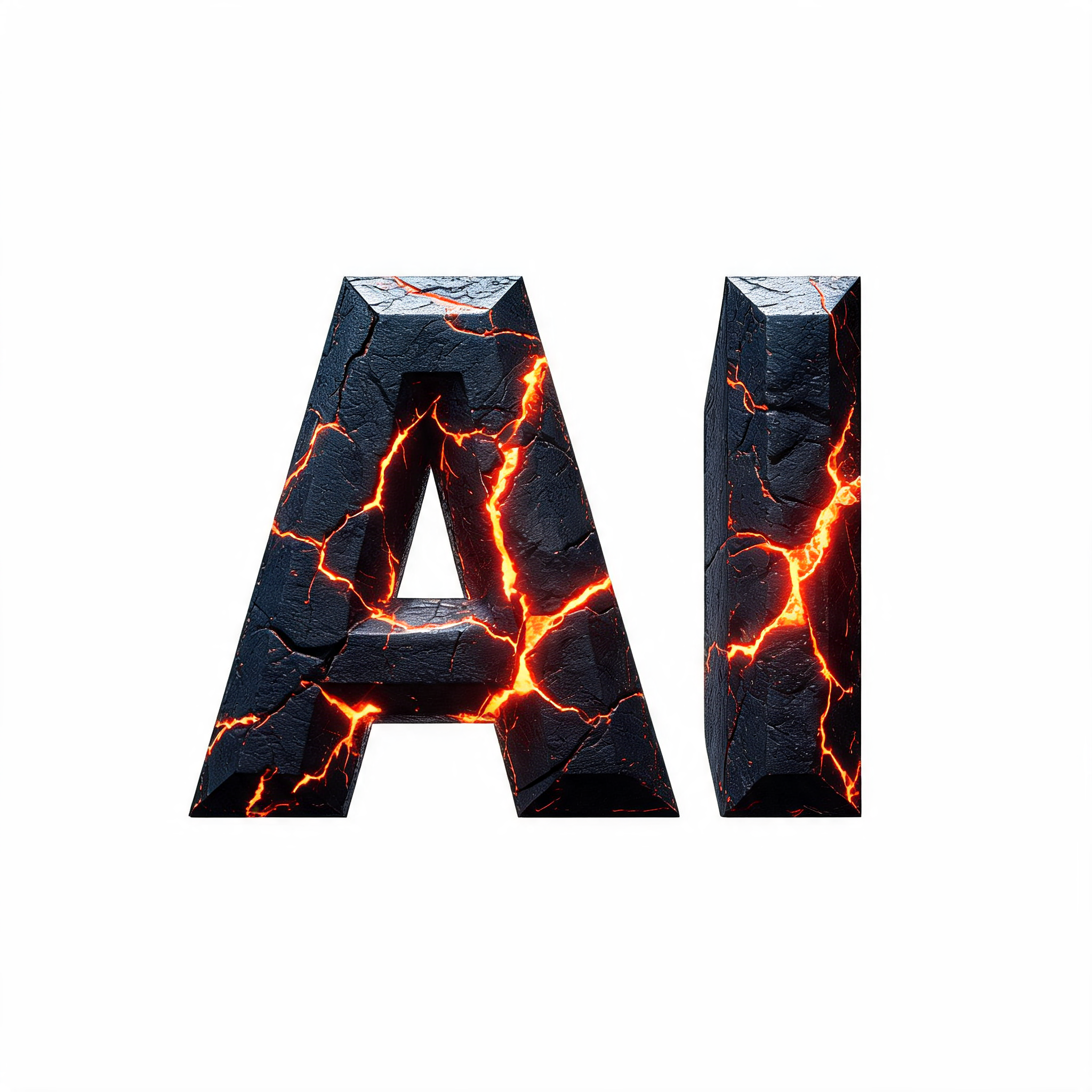 "AI" — Post Apocalyptic text effect
