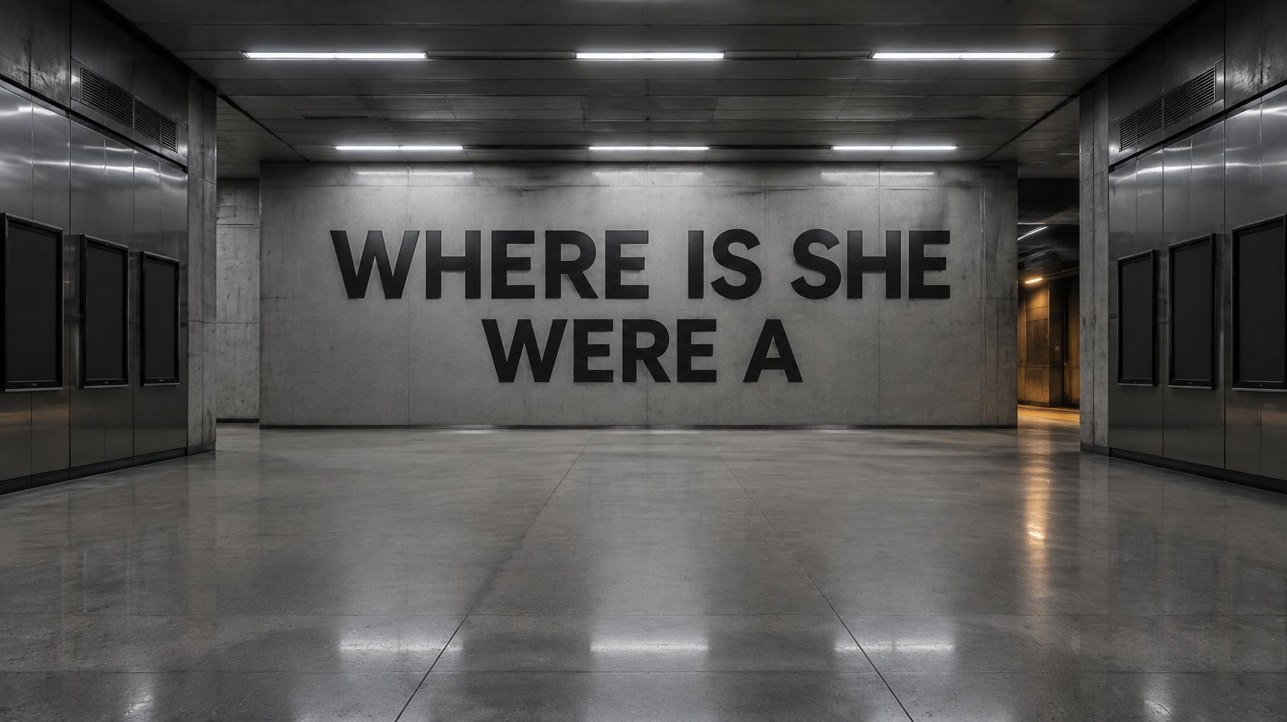 "WHERE IS SHE WERE A" —  | AI Text Effect Generator